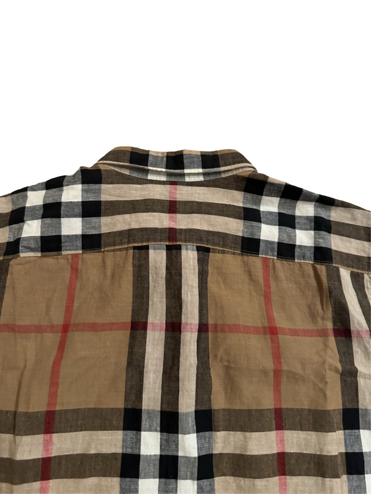 Burberry 🔥Burberry Brit Nova Check Linen Shirt/Nova Check Polo Shirt Size US M / EU 48-50 / 2 - 8 Thumbnail