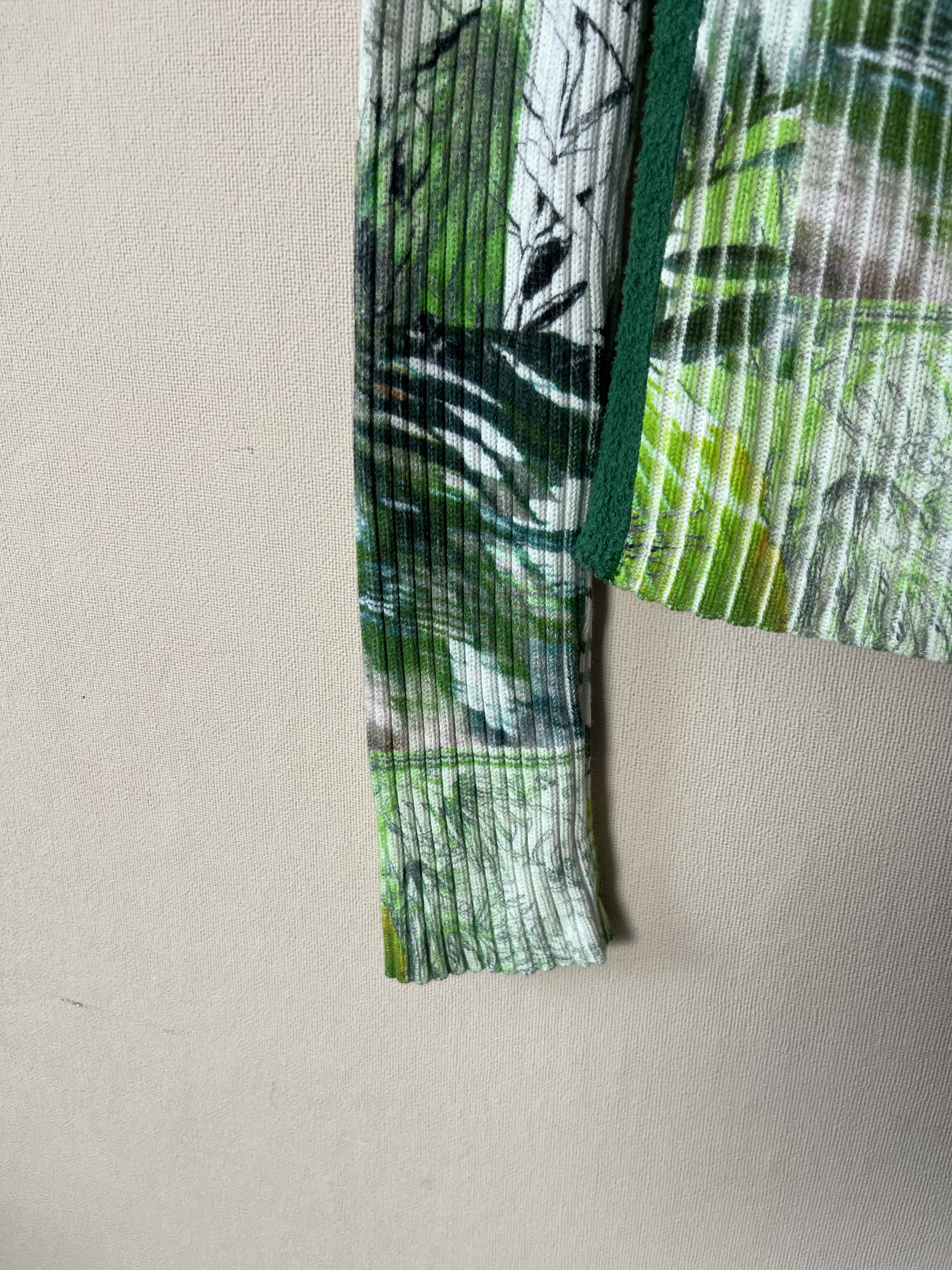 Other Marc Cain Ribbed Zip Cardigan Tropical Print Size N3 M Size M / US 6-8 / IT 42-44 - 3 Thumbnail