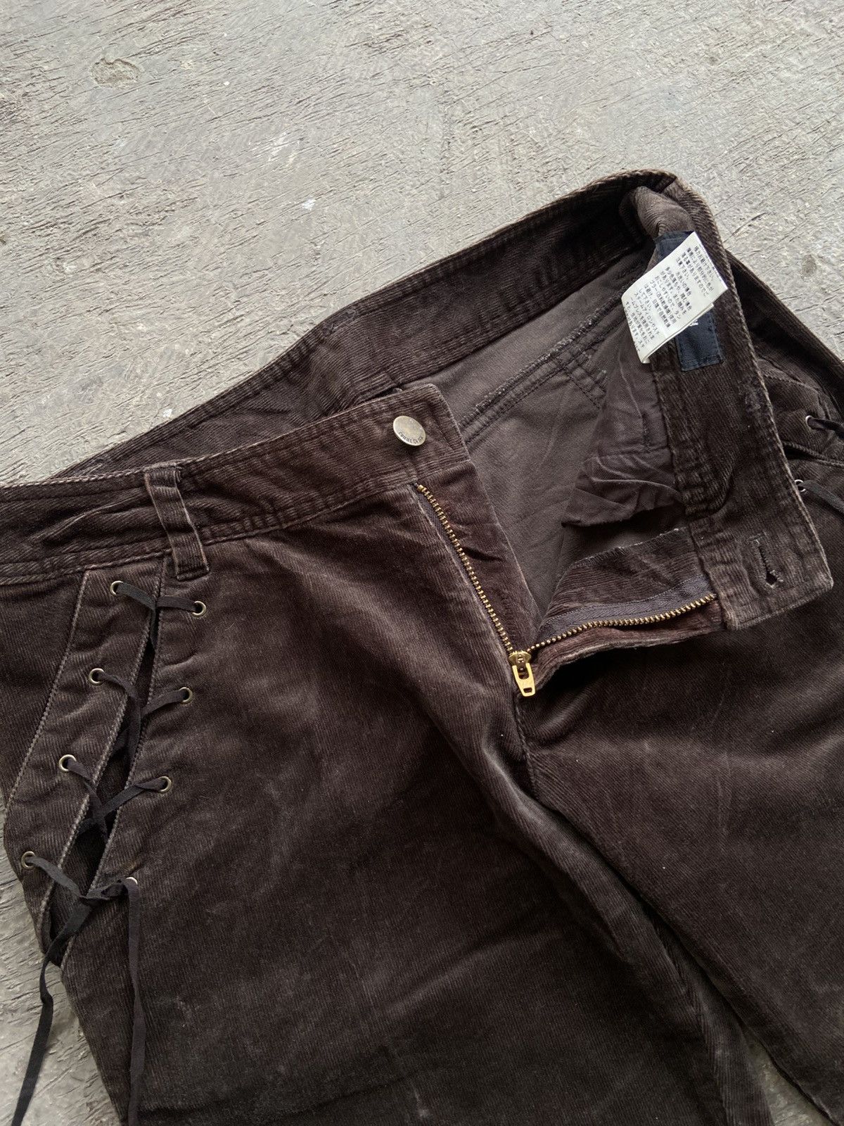 Le Grande Bleu (L.G.B.) 2000s Comme Ca Ism - Apocalypse Style Flare Corduroy Pants Size US 28 / EU 44 - 4 Thumbnail