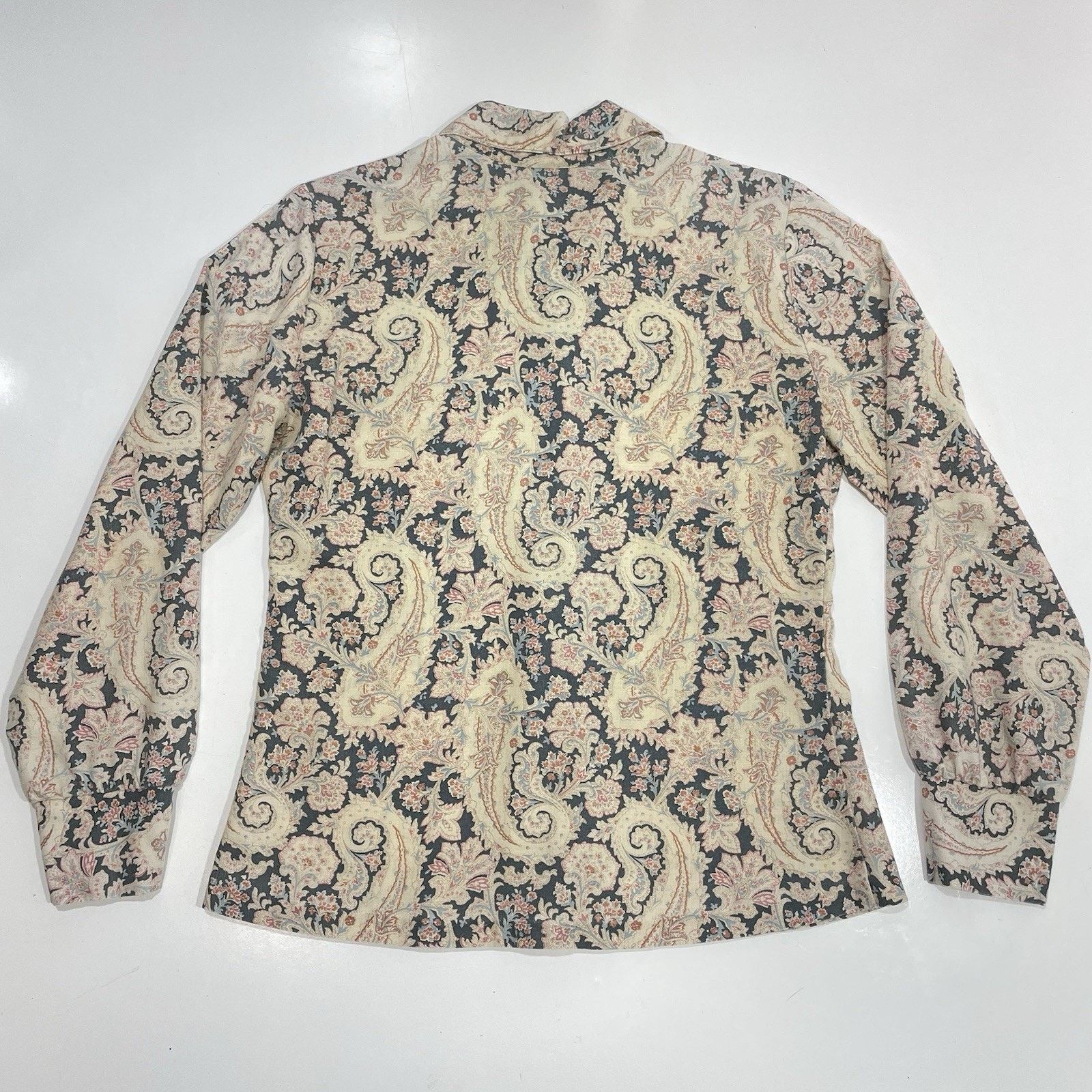 Chaps VTG Golden Threads M Shirt Button Long Sleeve Paisley Shirt Size M / US 6-8 / IT 42-44 - 7 Thumbnail