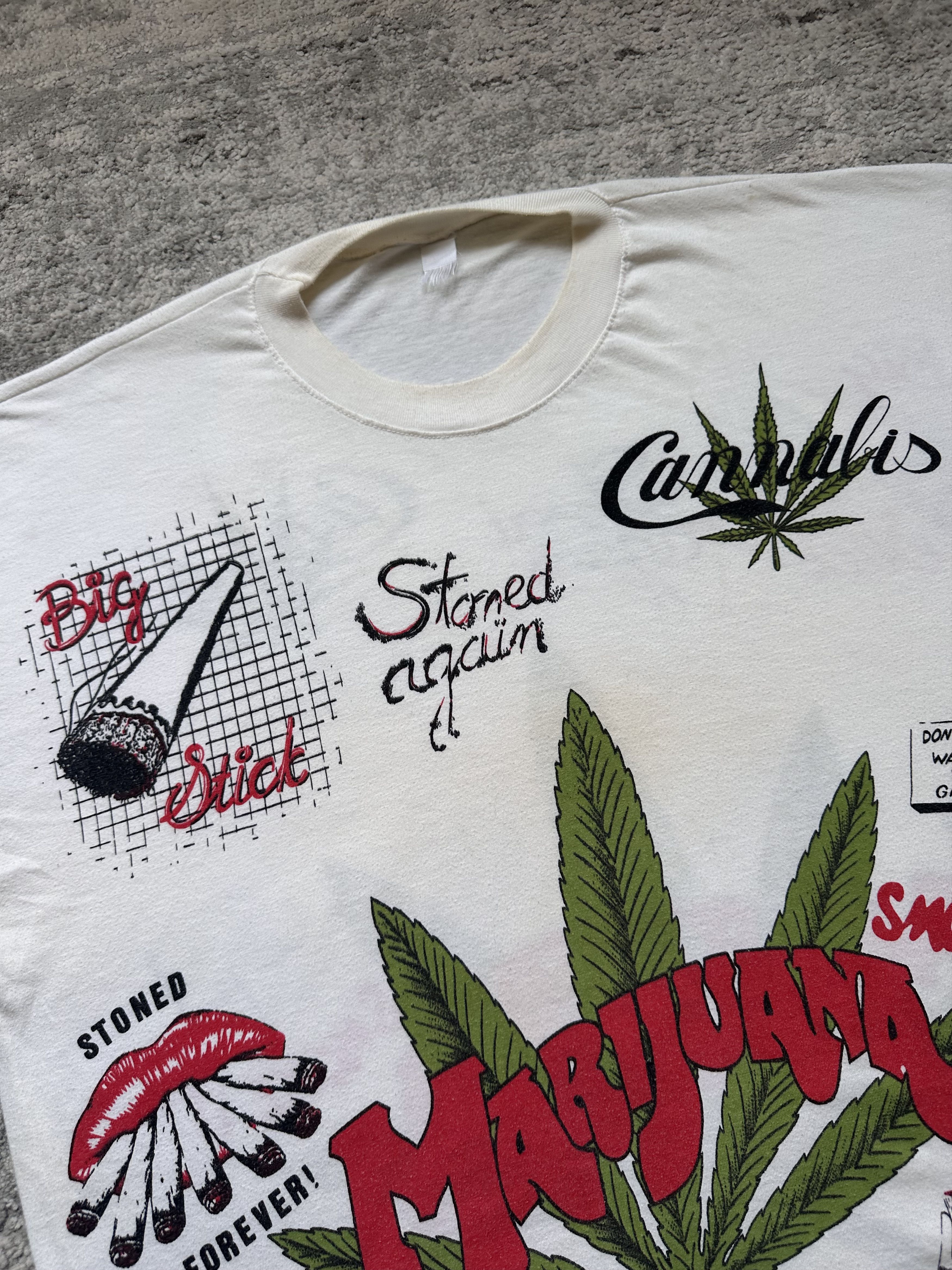 Vintage Vintage Cannabis Culture Graphic Oversize Streetwear T-Shirt Size US XL / EU 56 / 4 - 6 Thumbnail