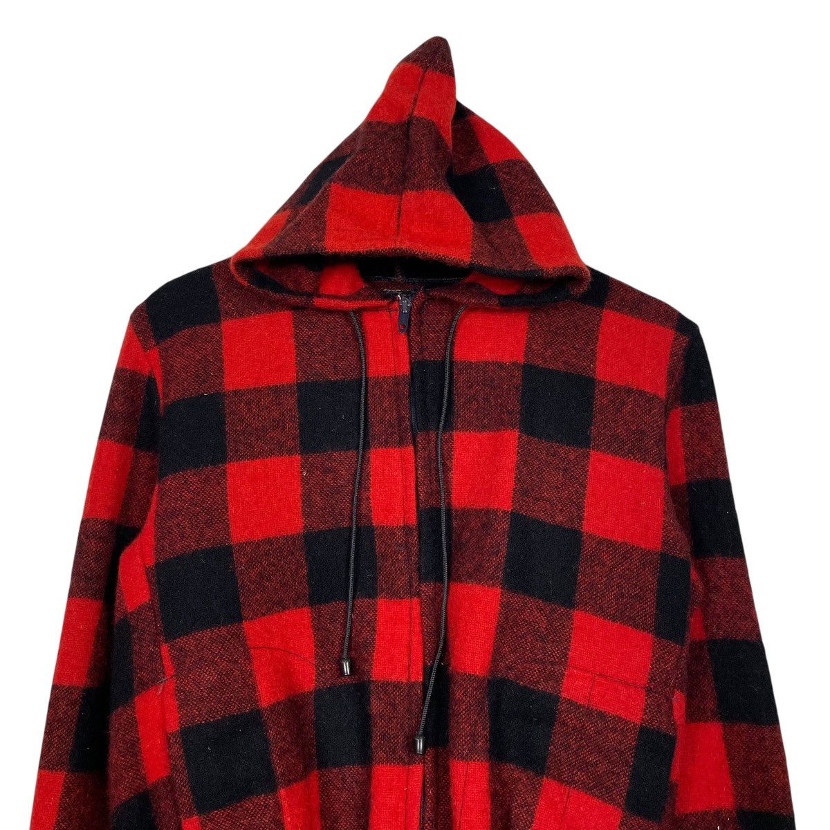 Woolrich Woolen Mills True Vintage 30s Woolrich Tartan Hooded Zipper Jacket Size US S / EU 44-46 / 1 - 2 Thumbnail