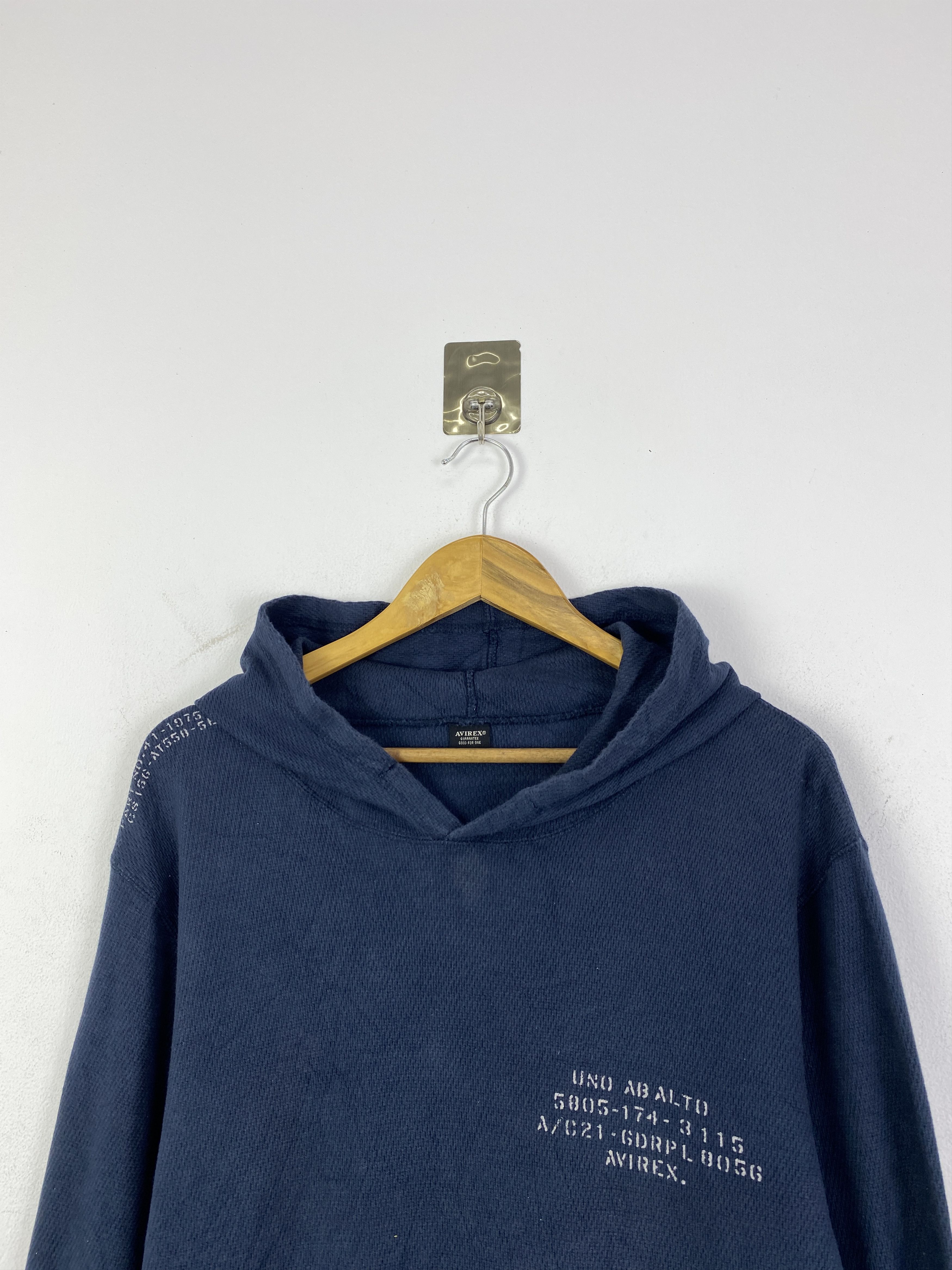 Avirex Vintage Avirex Wording Pullover Hoodie SH0198 Size US XL / EU 56 / 4 - 2 Thumbnail