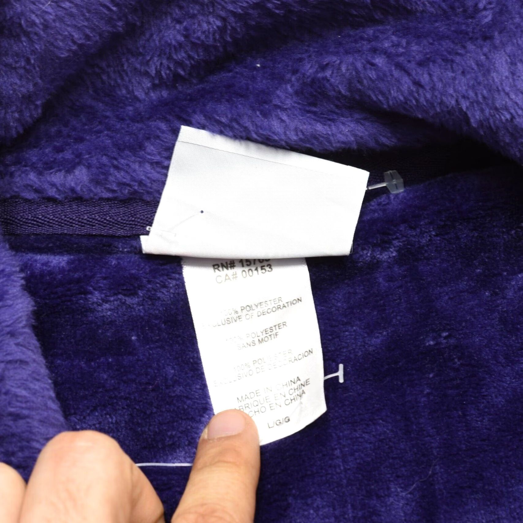 Champion Champion Women Jacket Purple Fleece Full Zip Pockets L Size Polyester Basic Size L / US 10 / IT 46 - 8 Thumbnail