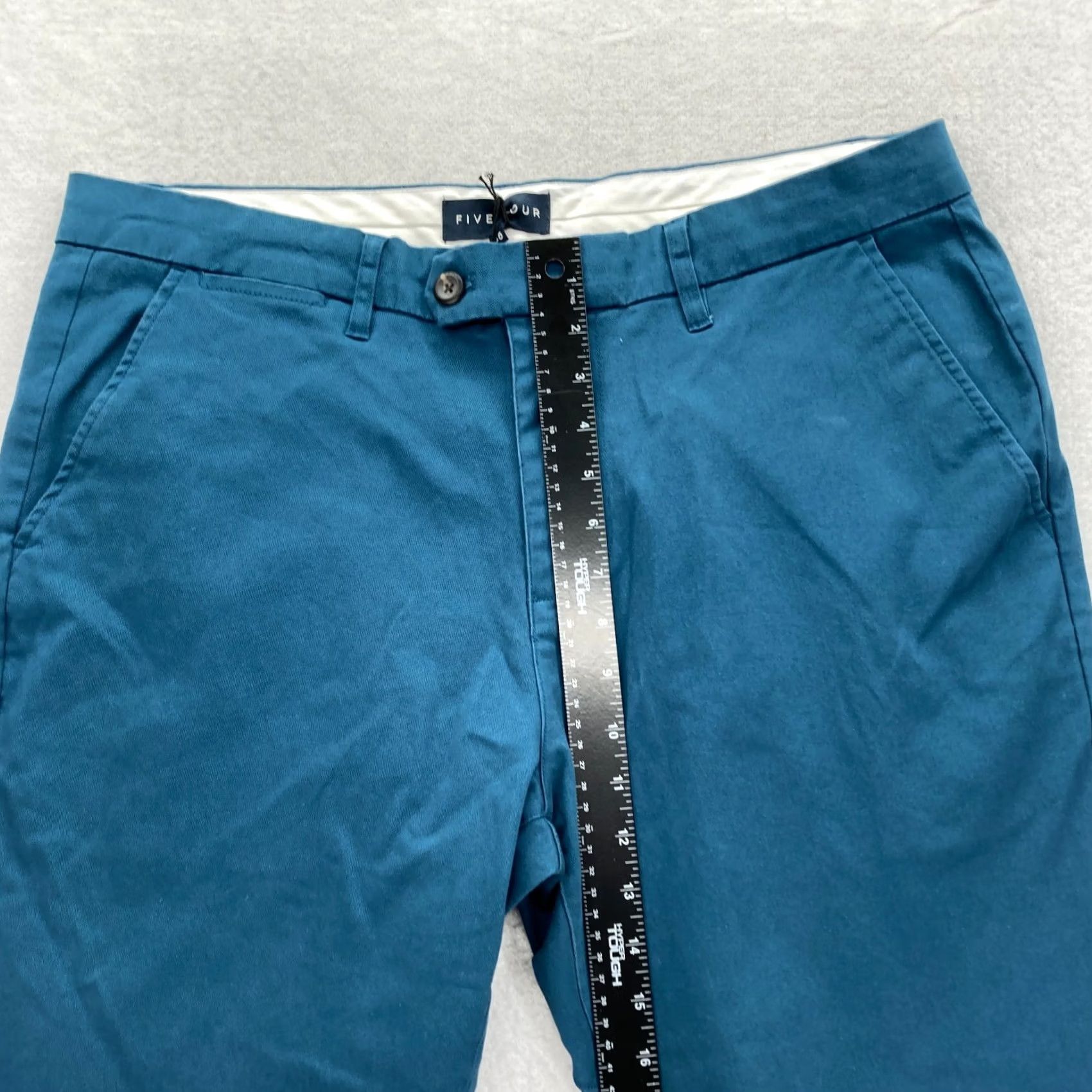 Vintage Five Four Pants Mens 36 Lake Blue Slim Straight Leg Chino Pant Stretch Fabric Size US 32 / EU 48 - 7 Thumbnail