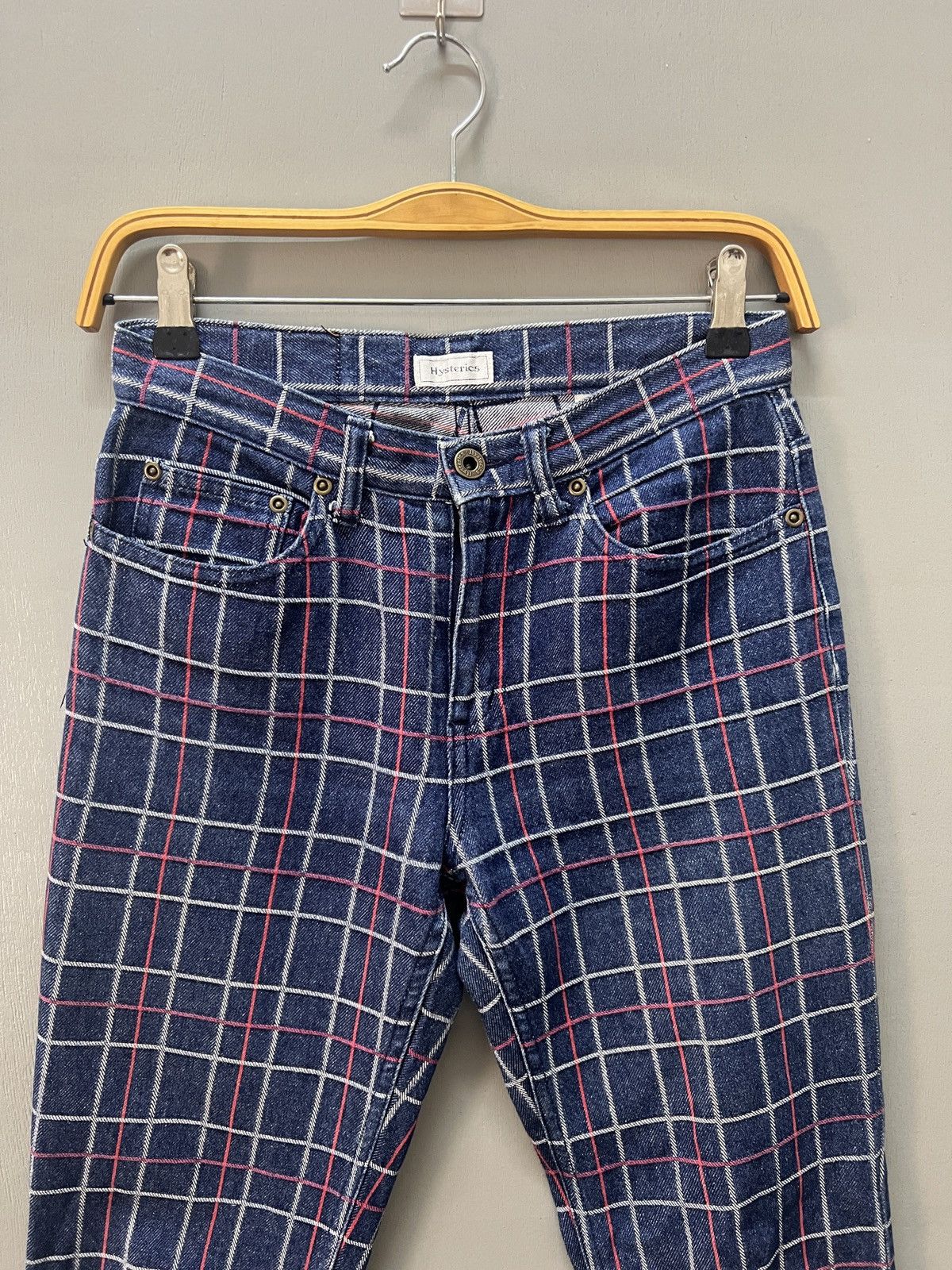 Hysteric Glamour Hysteric Glamour Checkered Denim Pant Size 27" / US 4 / IT 40 - 3 Thumbnail