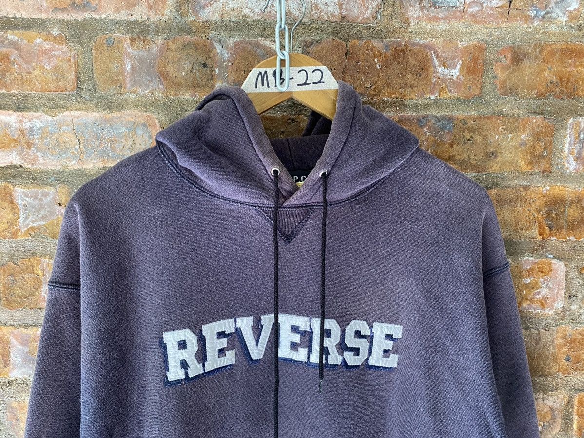 A.P.C. 1990s APC REVERSE Arch Hoodie Size US L / EU 52-54 / 3 - 3 Thumbnail