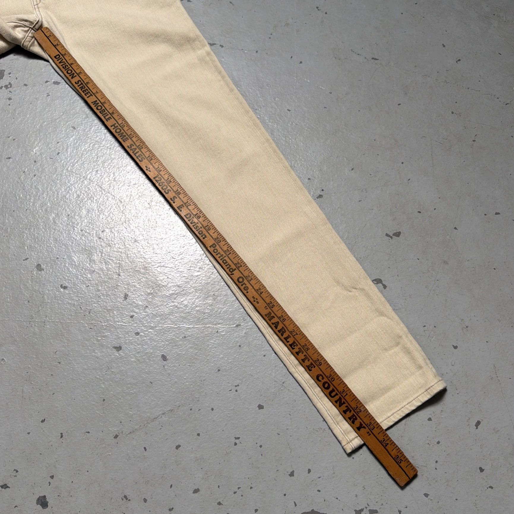KATO Hiroshi Kato Pen Slim Selvedge Denim Jeans Chuck Made In USA 30 Slim Jeans Unisex Adults Natural 30 Mens Womens Boys Girls Size US 30 / EU 46 - 4 Thumbnail
