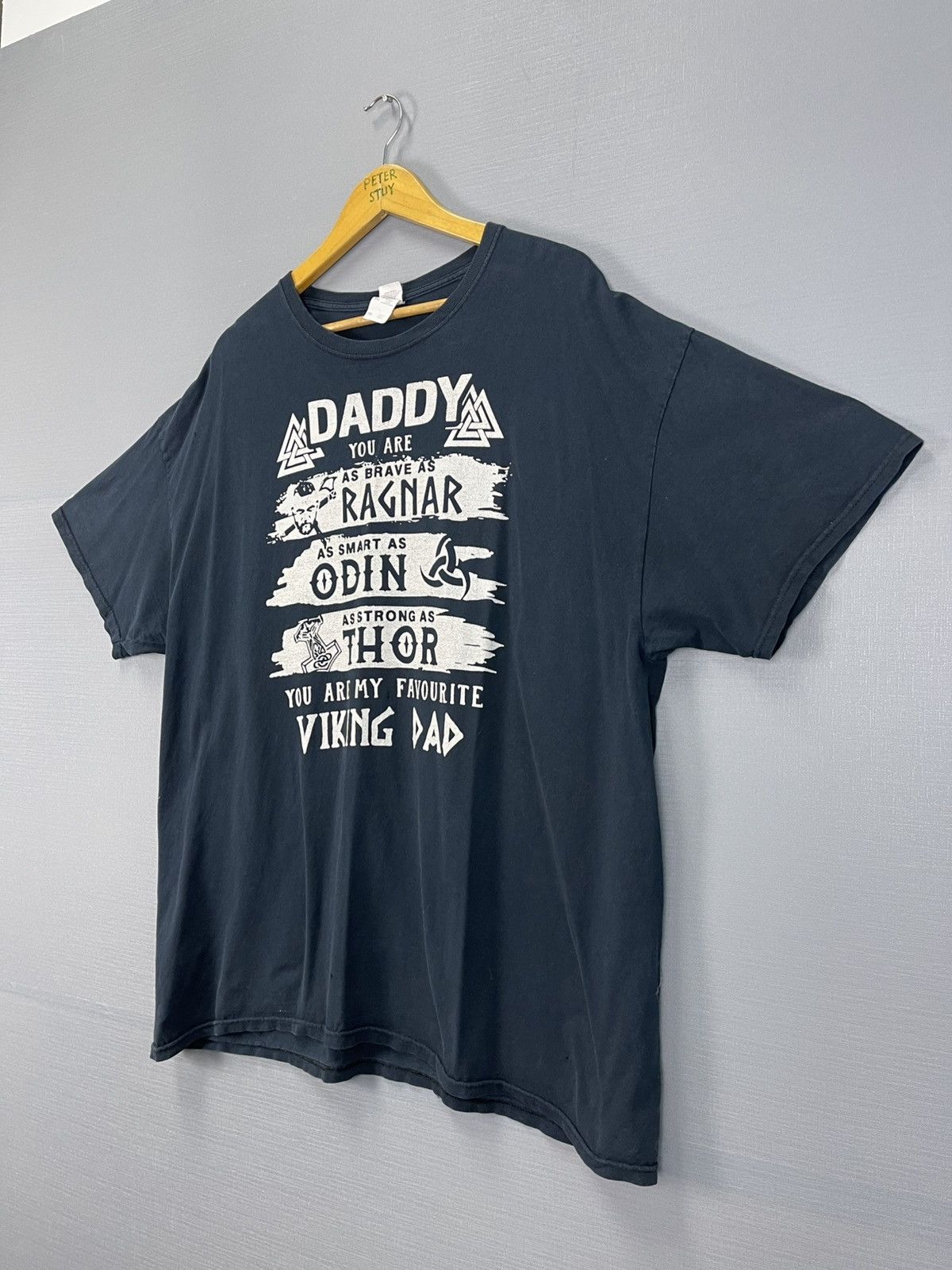 Vintage Vintage Favorite Viking Dad T-Shirt Size US XL / EU 56 / 4 - 3 Thumbnail