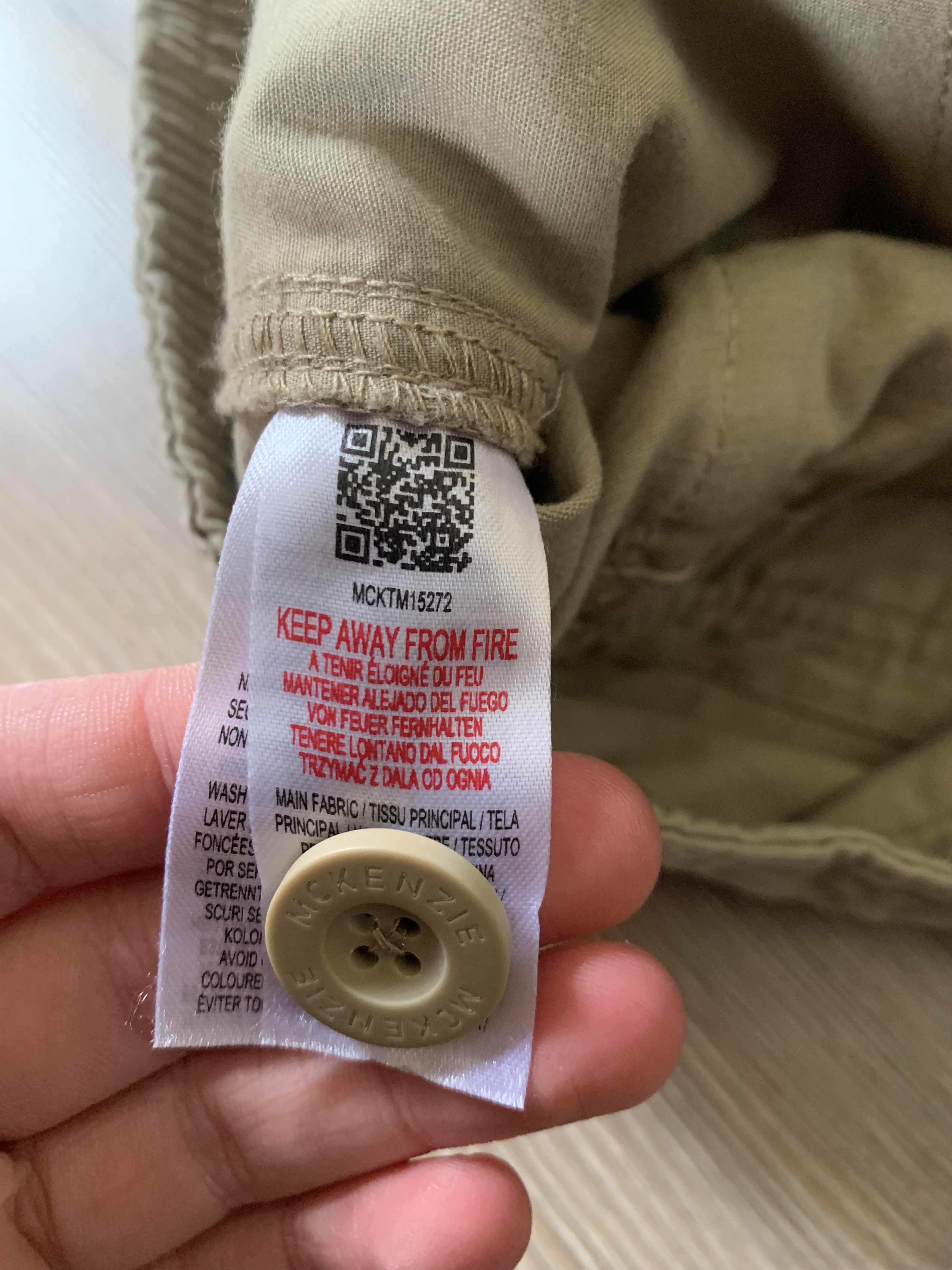 Other Mckenzie Mens Beige Cotton Cargo Shorts Size US 34 / EU 50 - 9 Thumbnail