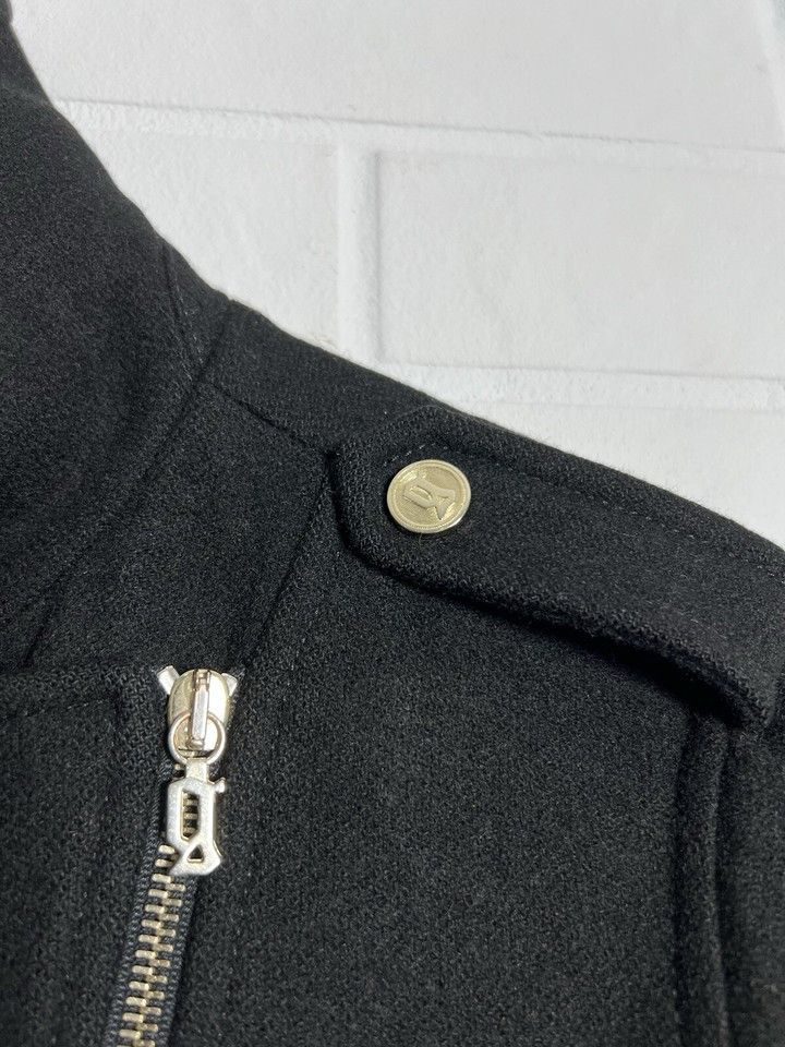 John Galliano Galliano Wool Blend Biker Jacket Black Size 28\42 Size M / US 6-8 / IT 42-44 - 2 Thumbnail