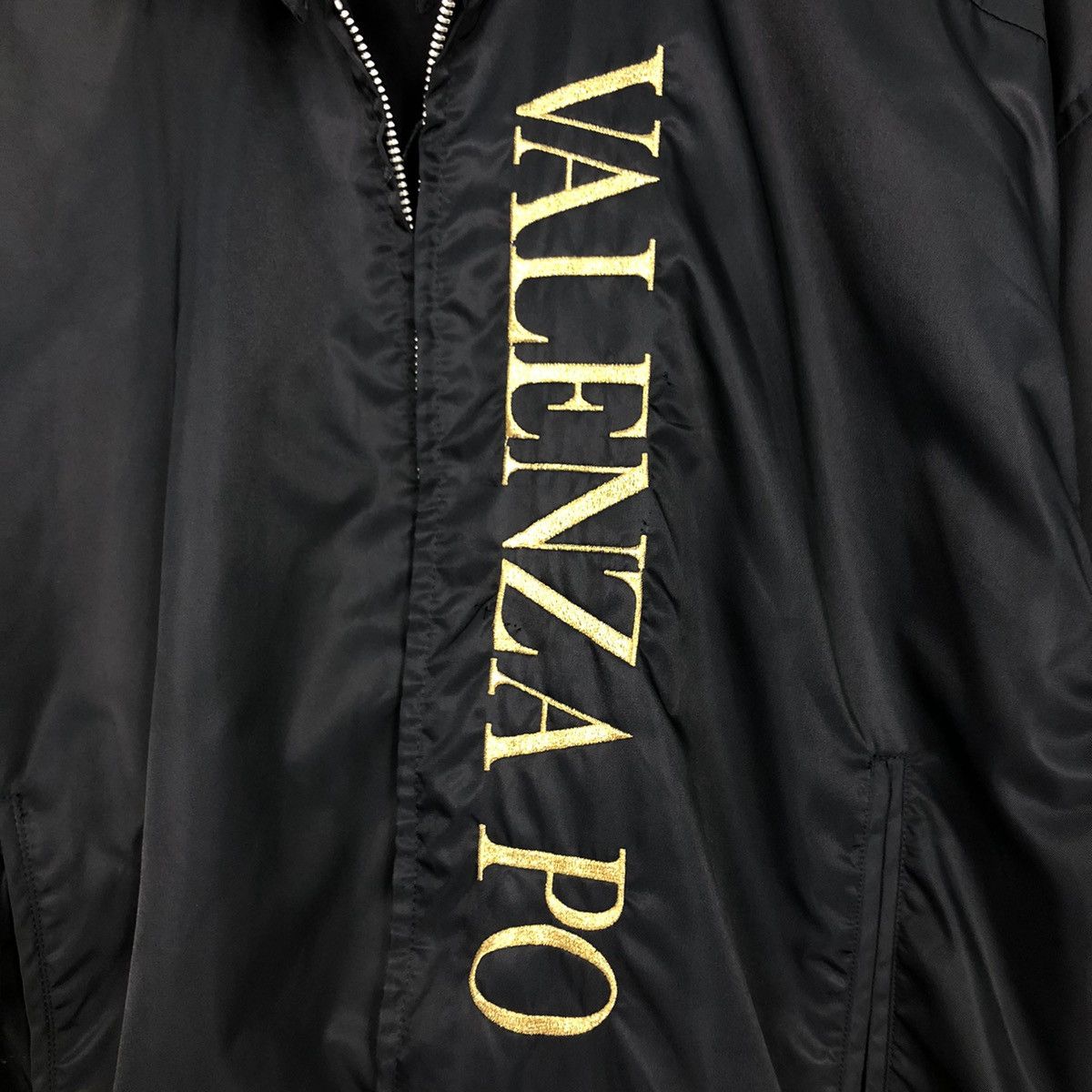 Japanese Brand Vintage Satin Bomber Jacket Valenzia Po Sports Issey Miyake Size US M / EU 48-50 / 2 - 21 Thumbnail