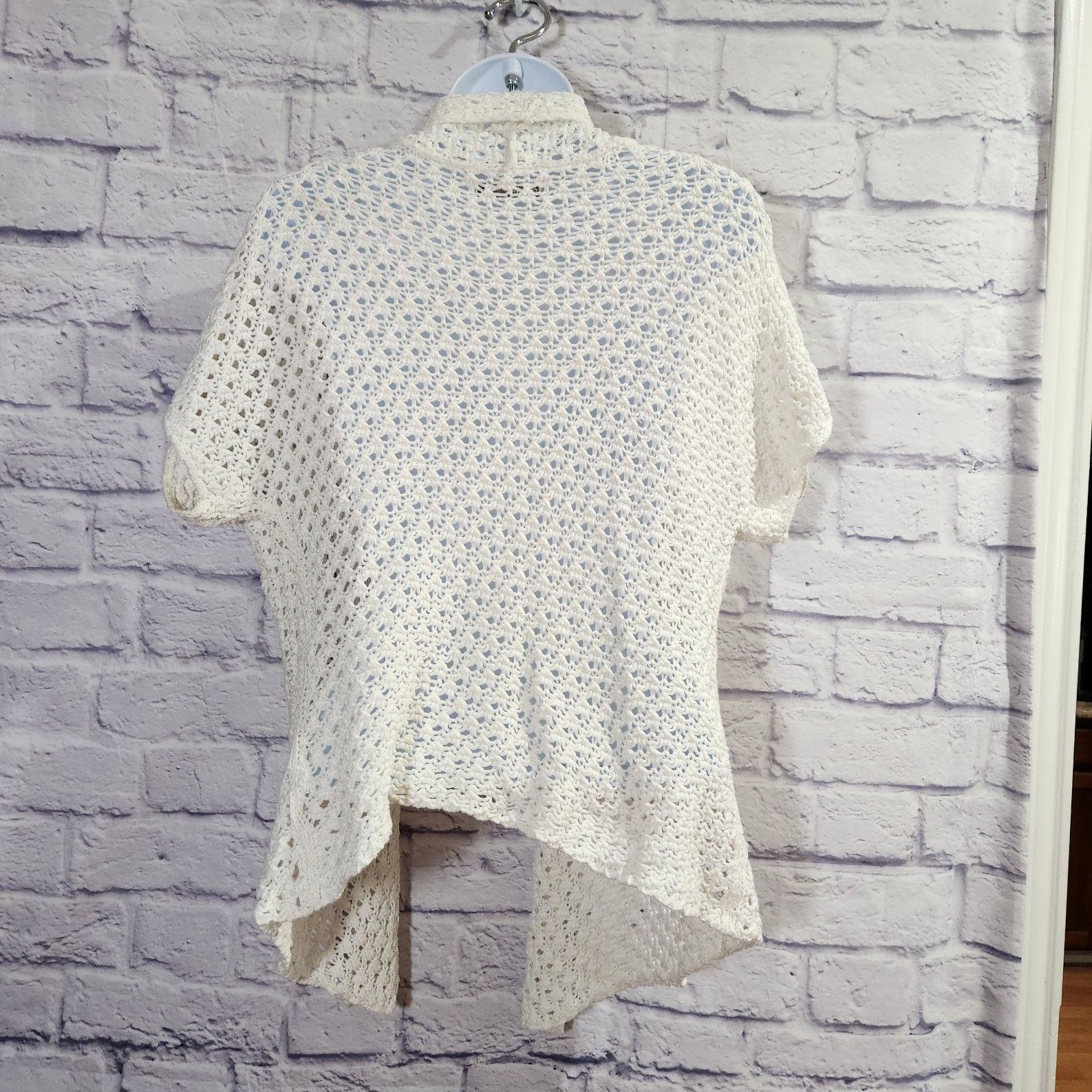 Other Old Navy Cream Short Dolman Sleeves Cardigan Medium Size M / US 6-8 / IT 42-44 - 4 Thumbnail