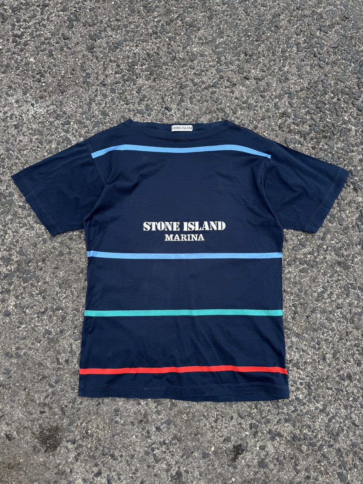 トップス 90s Stone  Marina Tee Vintage Stone Island Marina Crewneck T-Shirt | Common Cultured