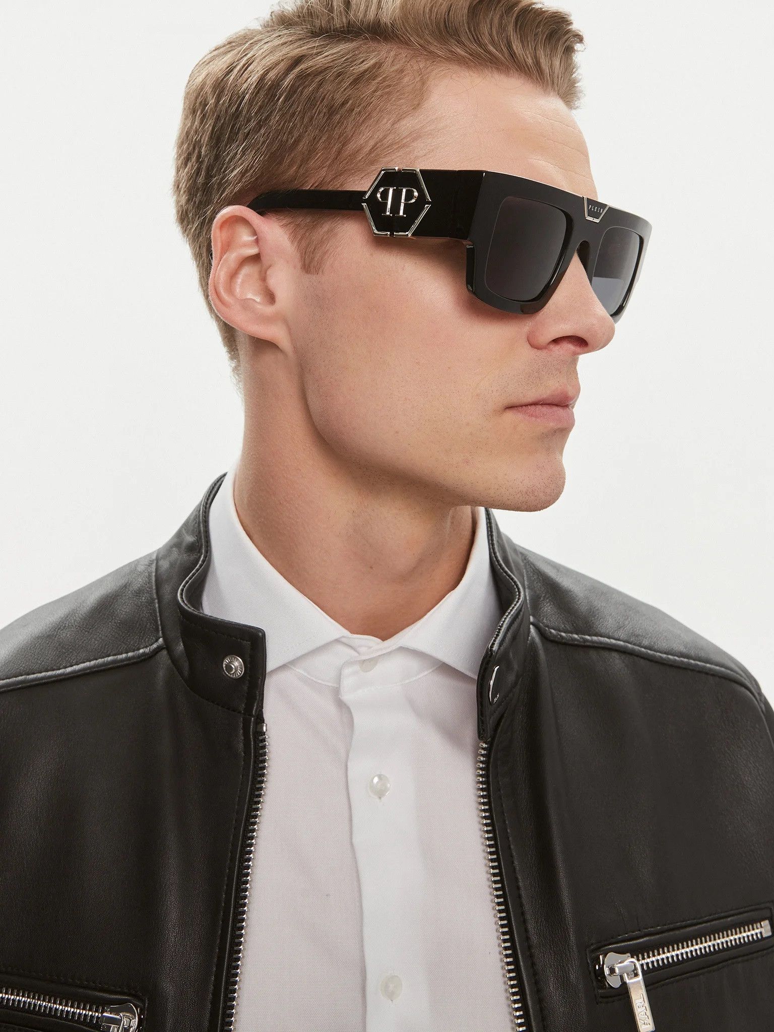 Philipp Plein Philipp Plein Men Sunglasses SPP092M 700Y NEW AUTHENTIC Size ONE SIZE - 10 Thumbnail