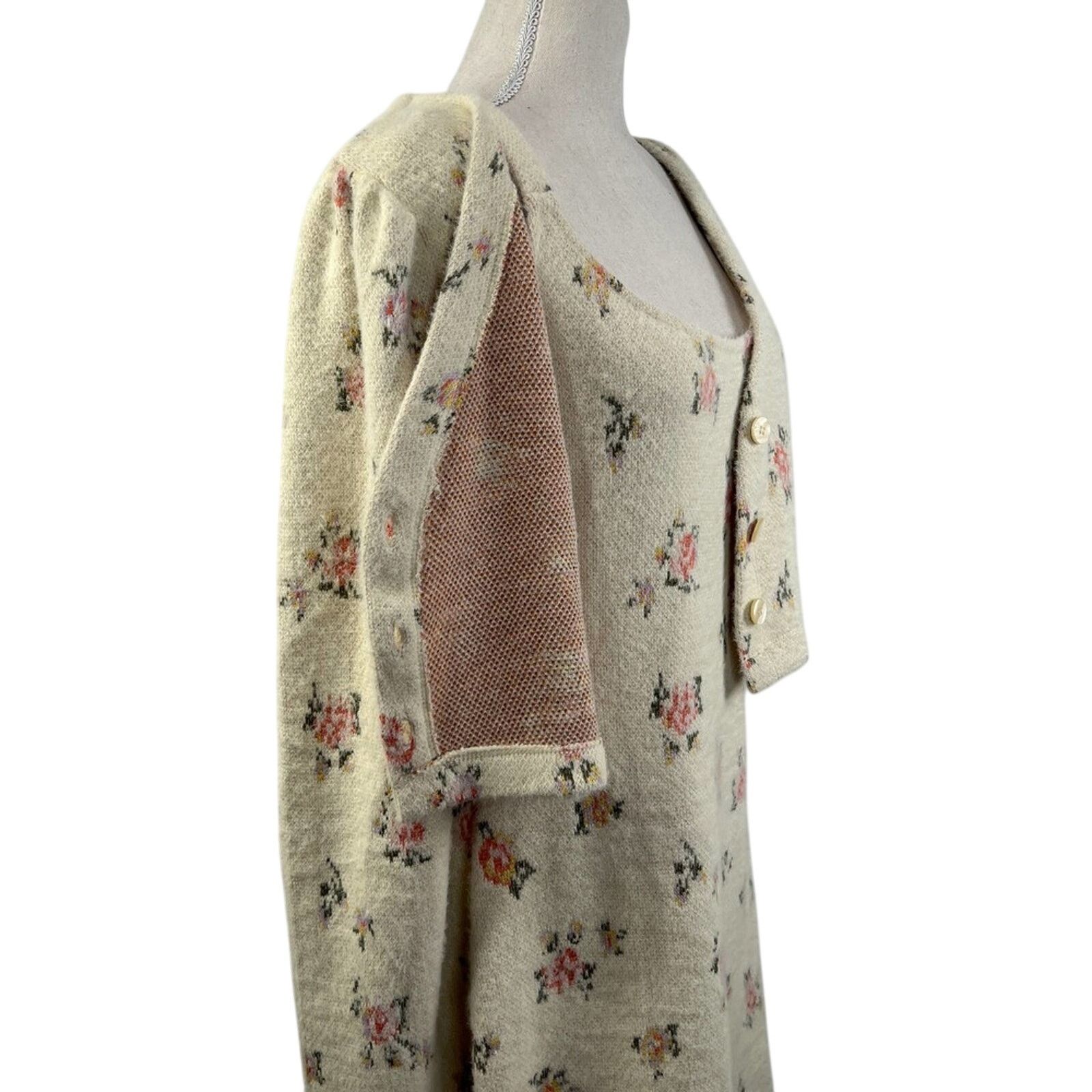 Anthropologie Anthropologie Daily Practice Floral Sweater Dress Set Size M / US 6-8 / IT 42-44 - 6 Thumbnail