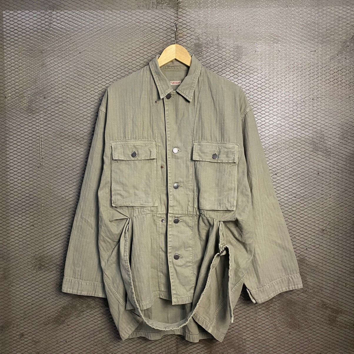 image of Kapital Hbt Reconstructed Military Jacket in Green, Men's (Size Small)