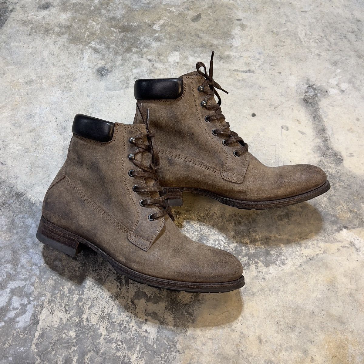 n.d.c. made by hand forester r hammer castoro leather handmade welted boots Size US 8.5 / EU 41-42 - 1 Thumbnail