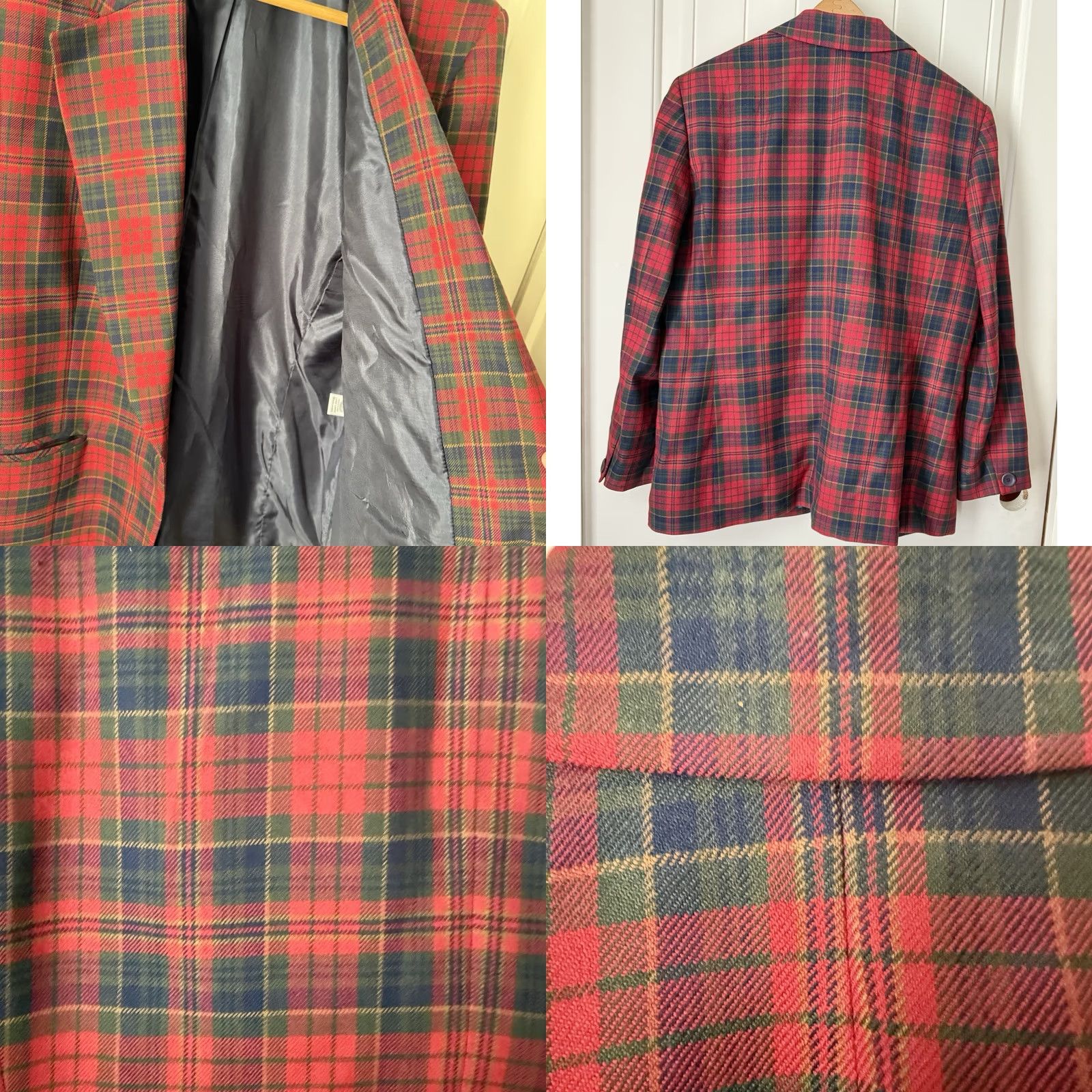 Pendleton VTG Pendleton Blazer Jacket Womens Size 16 Red/Blue/Green Plaid Wool 90s USA Size XXL / US 16-18 / IT 52-54 - 8 Thumbnail
