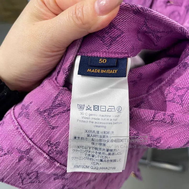 Louis Vuitton Louis Vuitton Purple full-print denim jacket Size US M / EU 48-50 / 2 - 5 Thumbnail