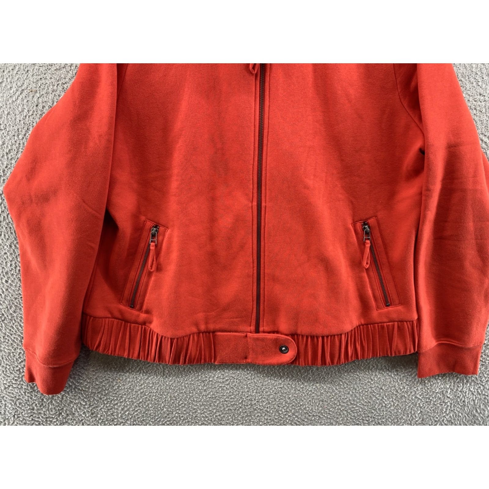 Harley Davidson Harley-Davidson Sweatshirt Women Orange Mock Neck Collared Zip Size 1W Adult Womens Size XS / US 0-2 / IT 36-38 - 3 Thumbnail