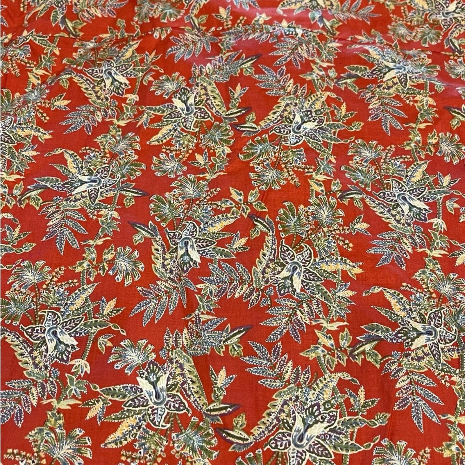 Tori Richard Tori Richard Men`s Red Floral Hawaiian Lawn Shirt :L NWT Size US L / EU 52-54 / 3 - 8 Thumbnail