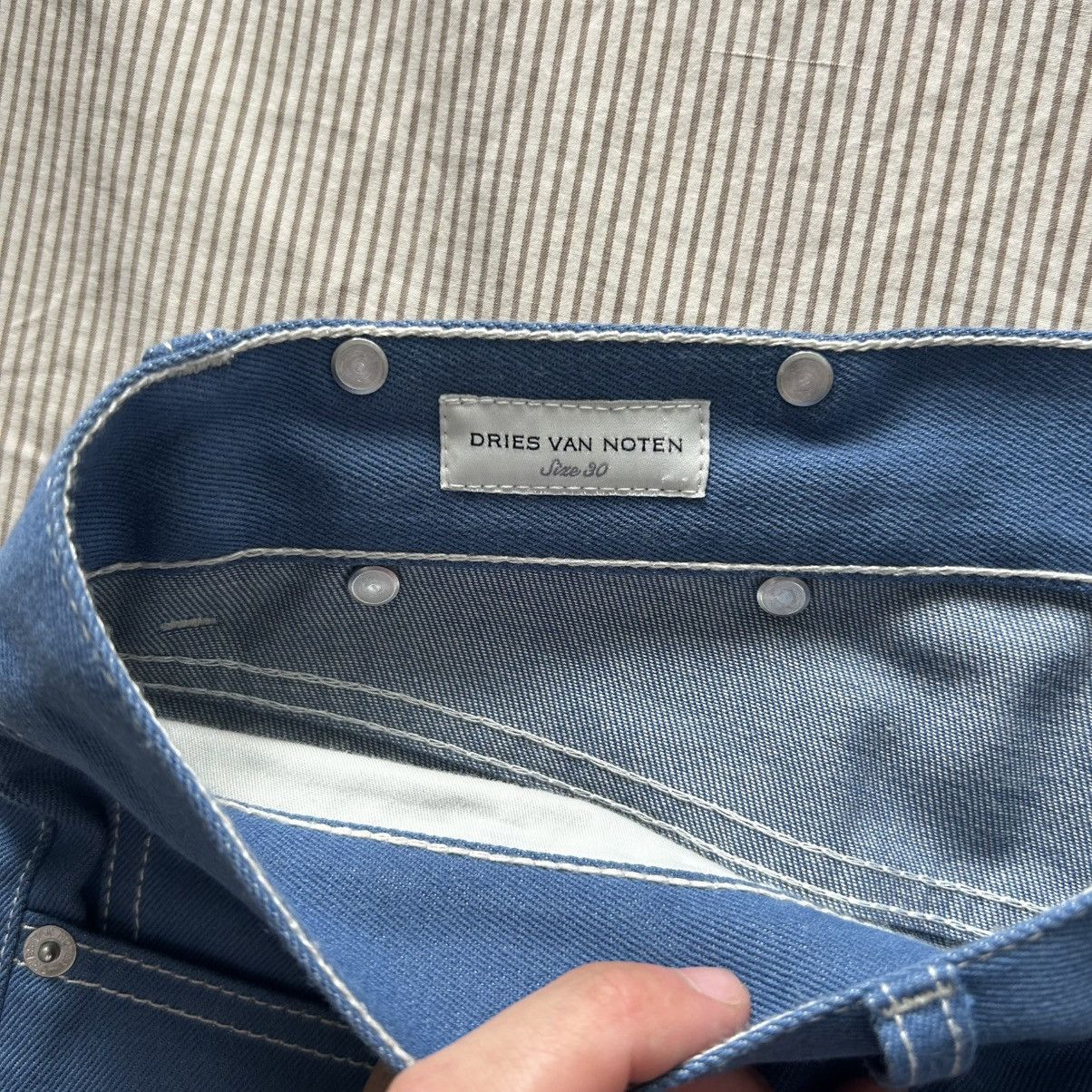 Dries Van Noten Dries Van Noten PANTHERO Blue Denim Pants Size US 32 / EU 48 - 5 Thumbnail