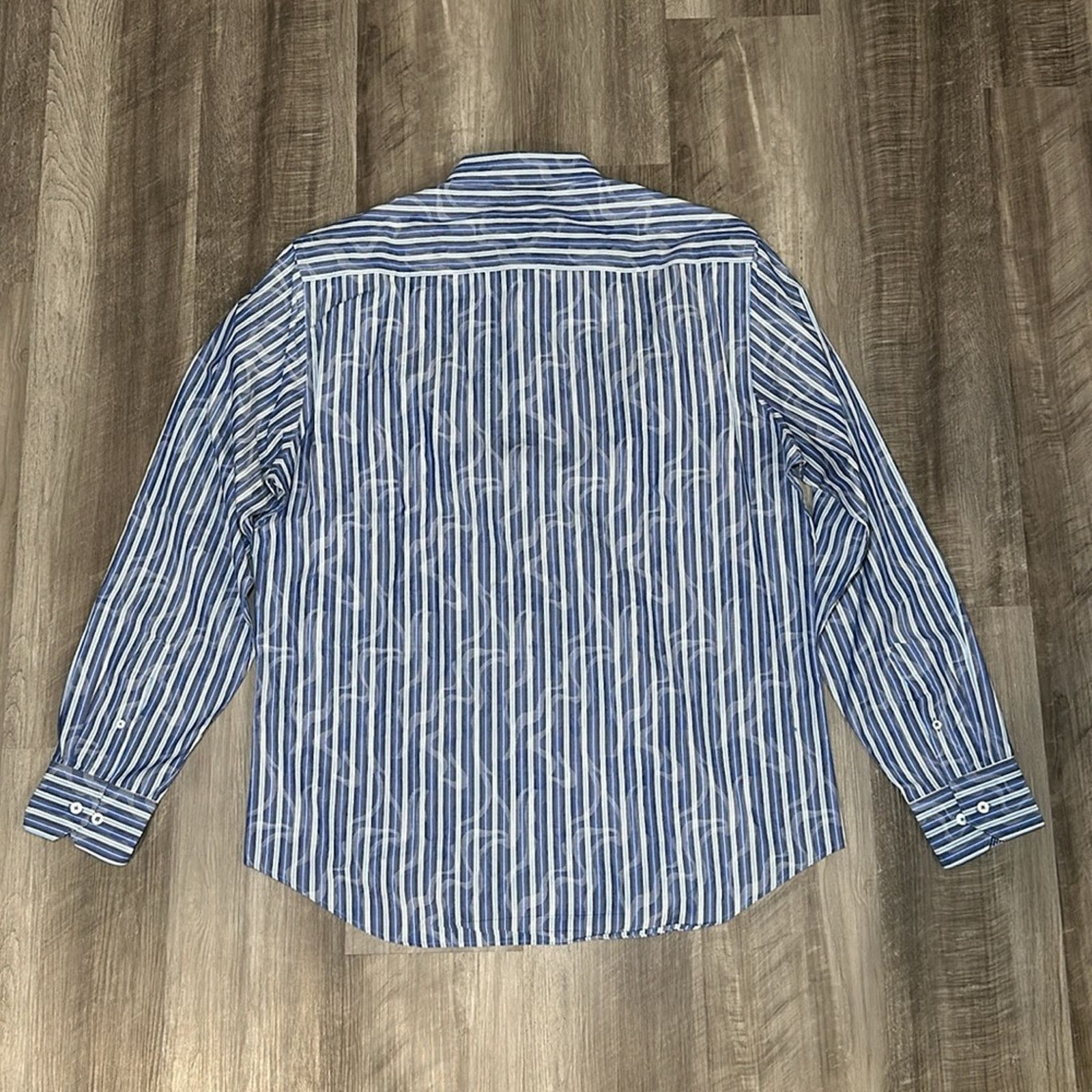 BUGATCHI Bugatchi Uomo Long Sleeve Button Down - XL Size US XL / EU 56 / 4 - 3 Thumbnail