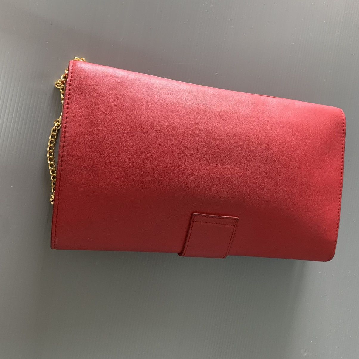 Saint Laurent Paris Saint Laurent Red Leather Dinner Bag Size ONE SIZE - 6 Thumbnail