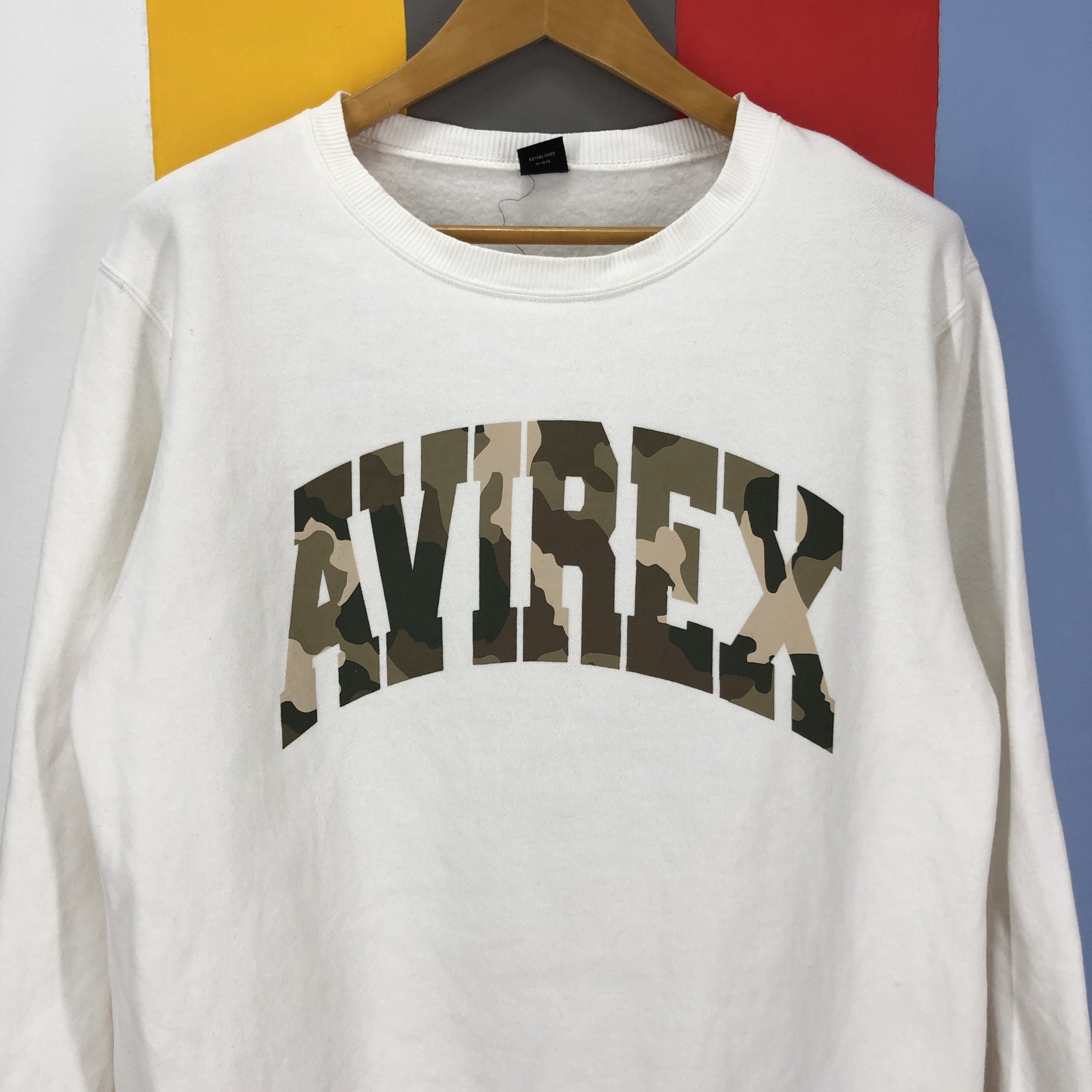 Avirex AVIREX Crew Neck Sweatshirt Camouflage Spell #1004/AJ Size US M / EU 48-50 / 2 - 2 Thumbnail