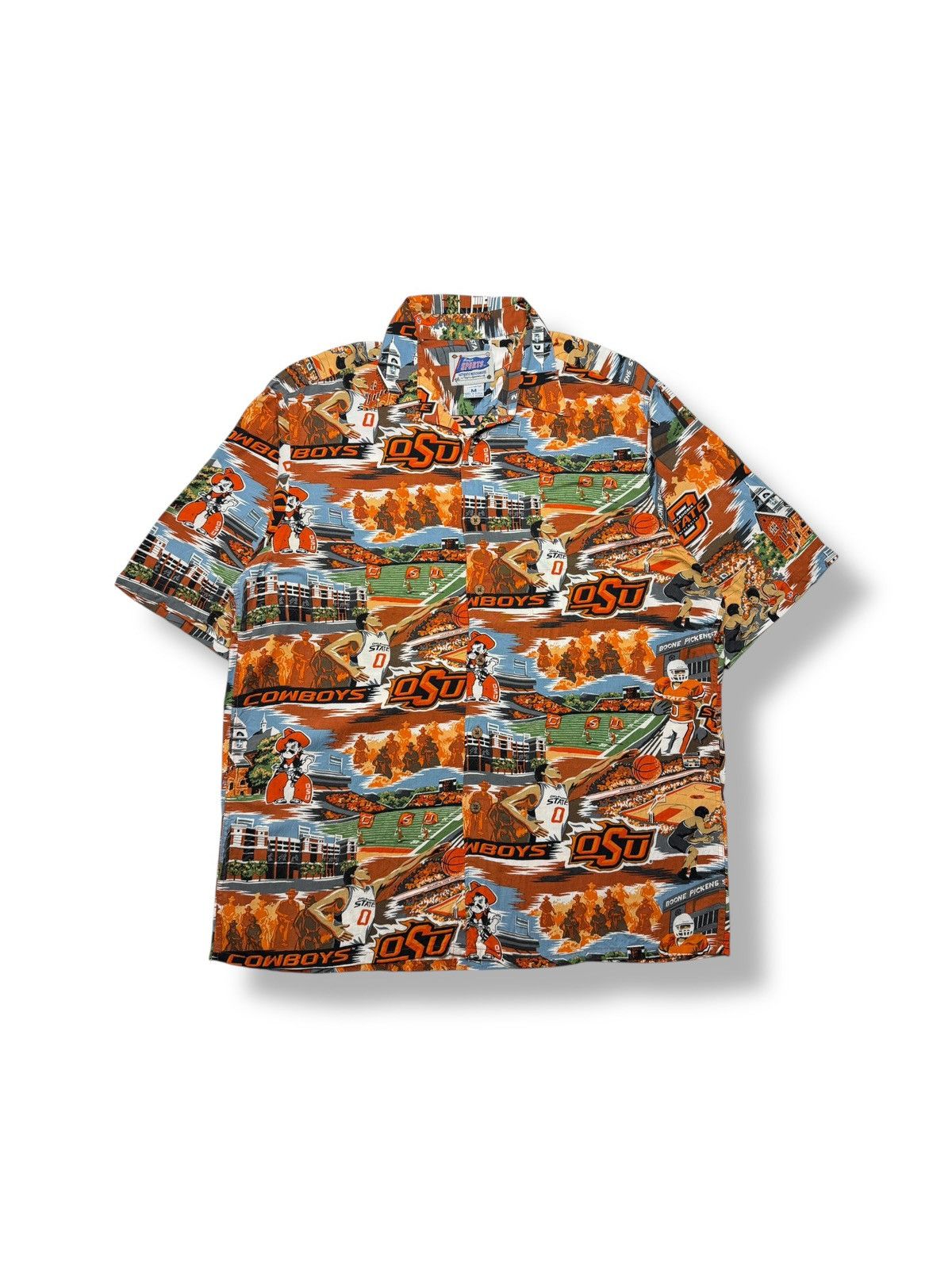 Vintage Vintage Oklahoma State University Rayon Button Up Size US M / EU 48-50 / 2 - 1 Thumbnail