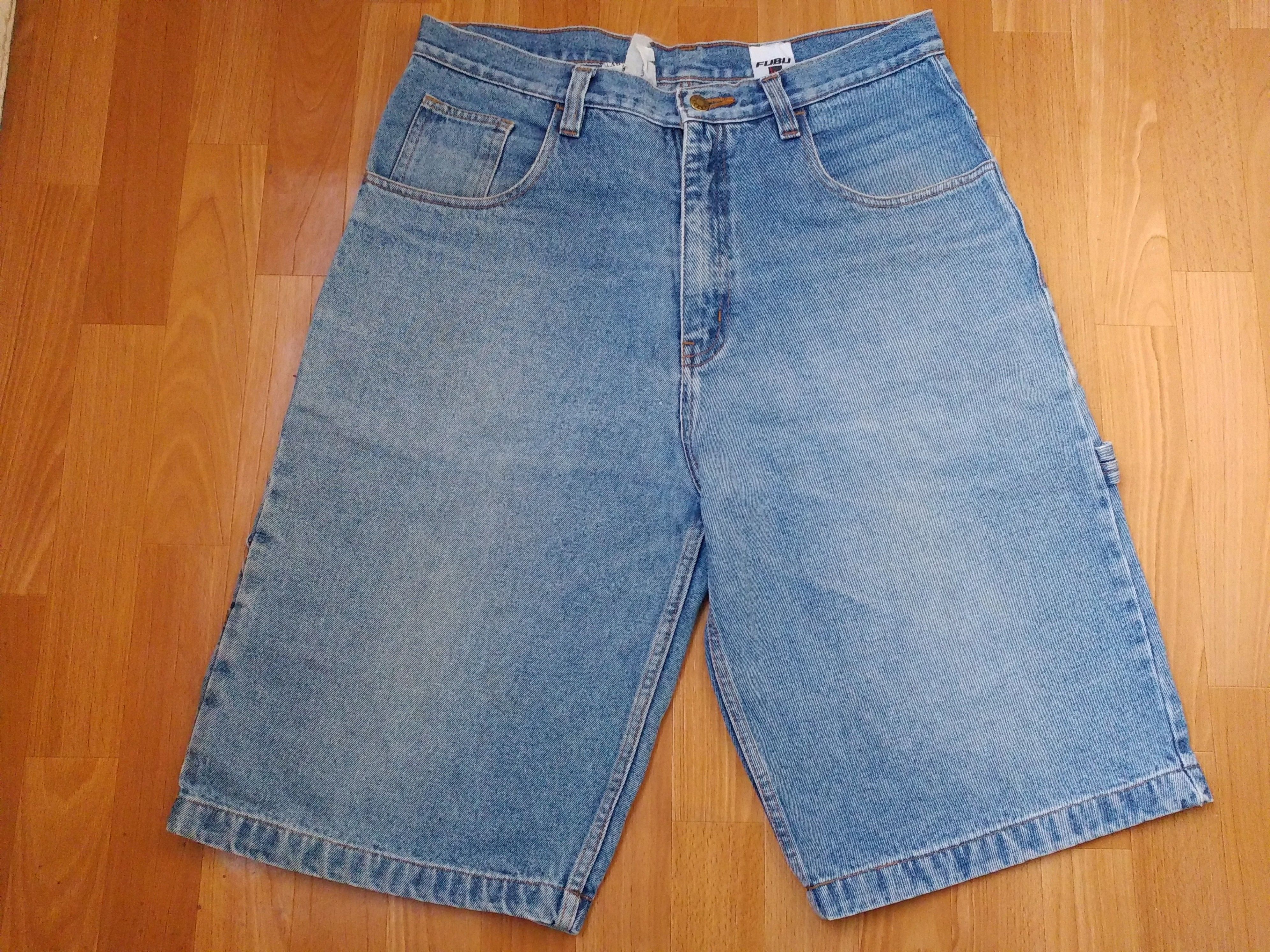 Fubu FUBU jeans shorts, old school vintage baggy, hip hop size 36 Size US 36 / EU 52 - 8 Thumbnail