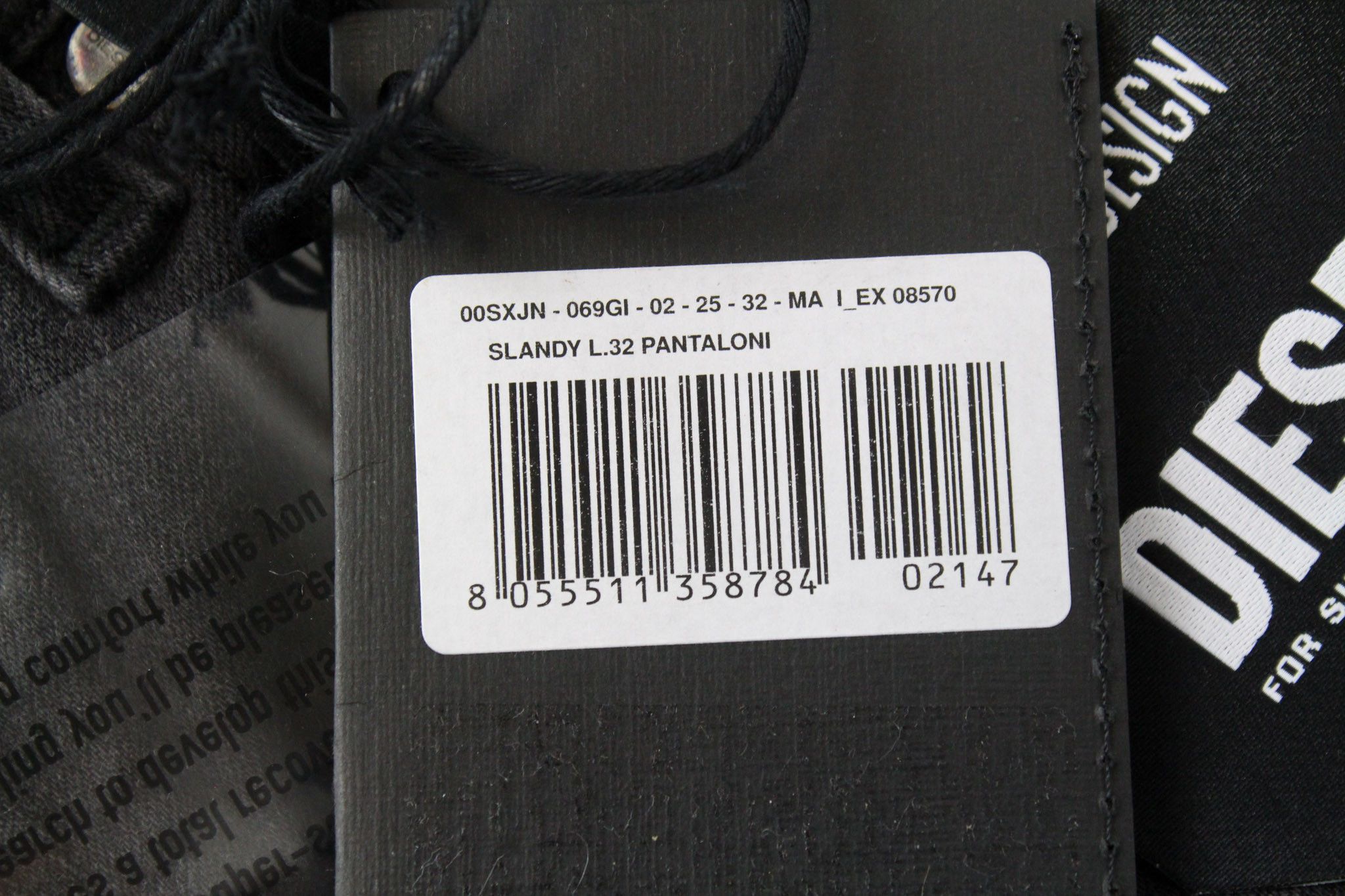 Diesel SLANDY 069GI W25/L32 Grey Distress Jeans 71334 Size 25" / US 0 / IT 36 - 9 Thumbnail