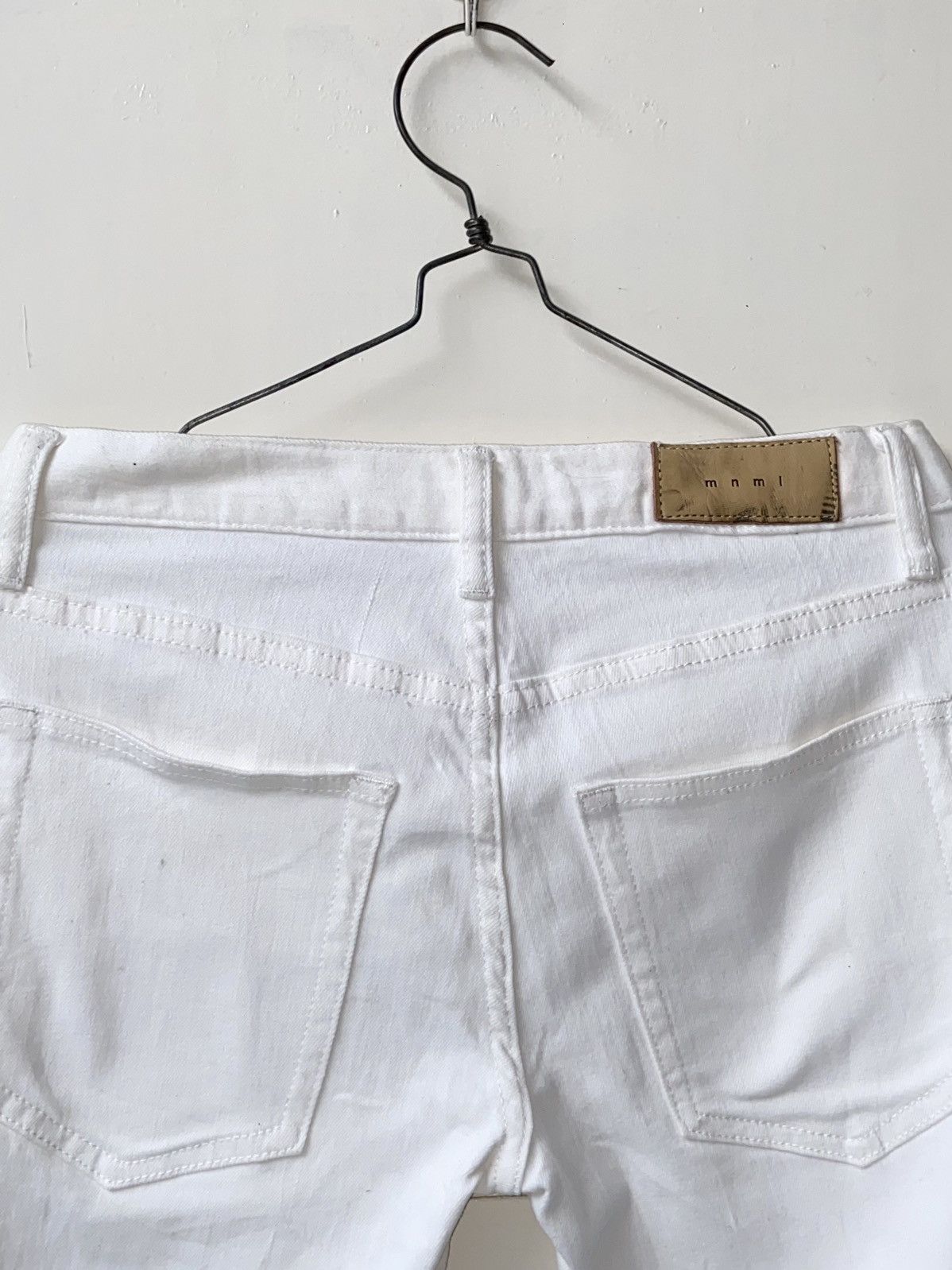 MNML MNML Zipper Skinny White Pants Size US 30 / EU 46 - 6 Thumbnail