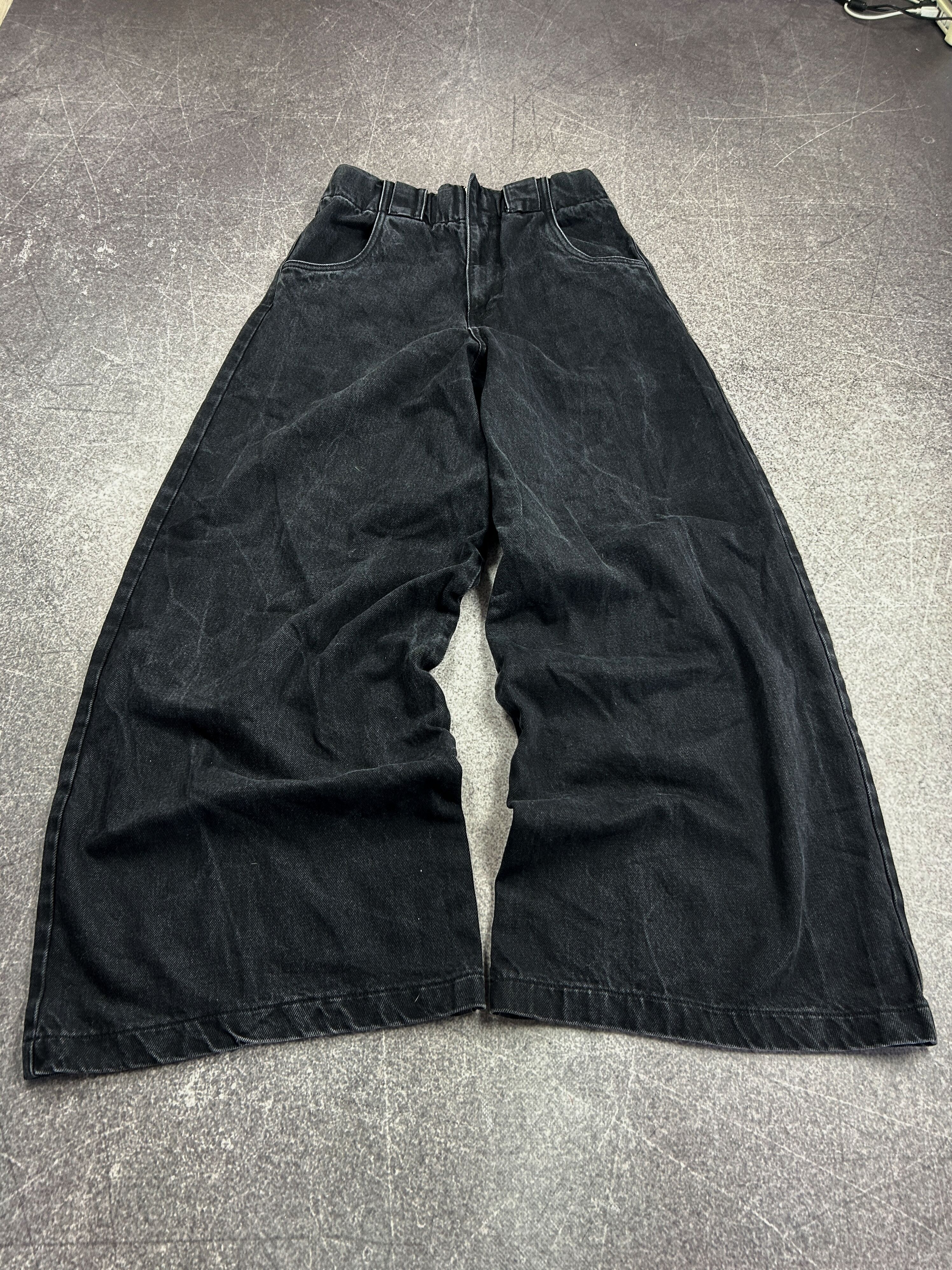 Japanese Brand VTG BALENCIAGA RICK OWENS STYLE ULTRA FLARED JEANS 90s Size US 32 / EU 48 - 1 Thumbnail