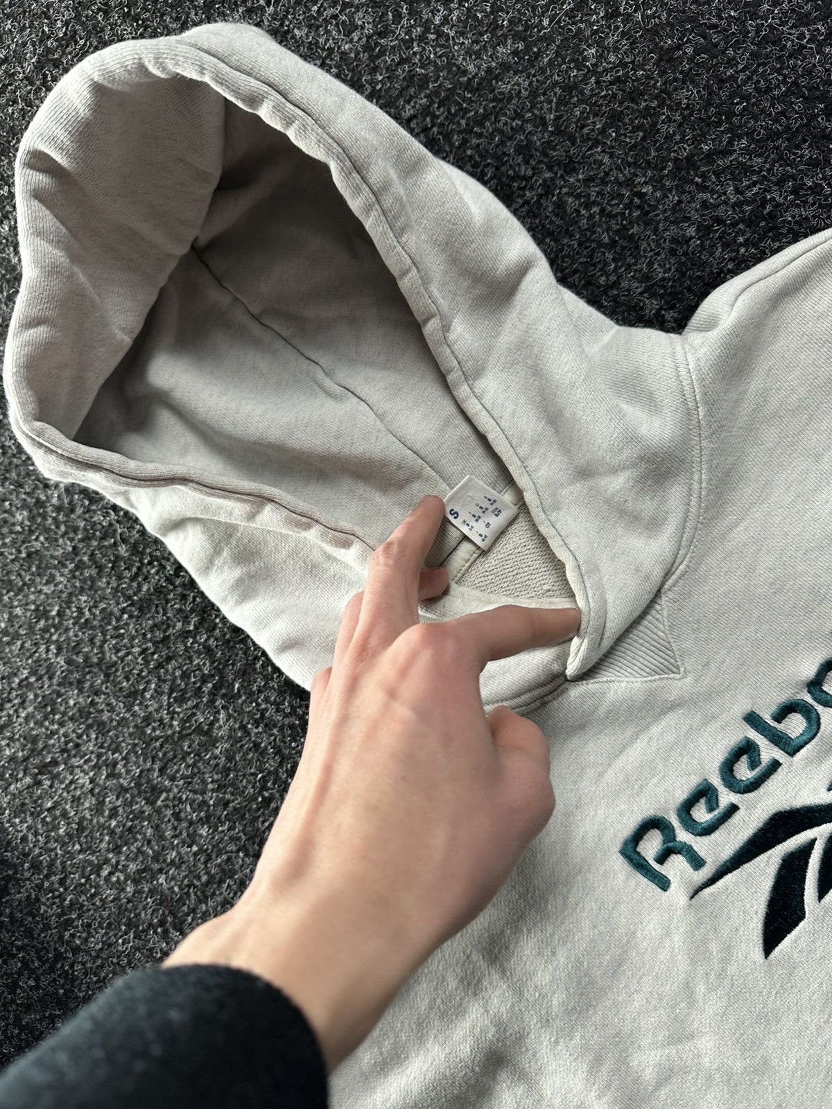 Reebok × Vintage 🚨 VINTAGE BOXY REBOOK HOODIE RARE Y2k BIG LOGO Size US S / EU 44-46 / 1 - 6 Thumbnail
