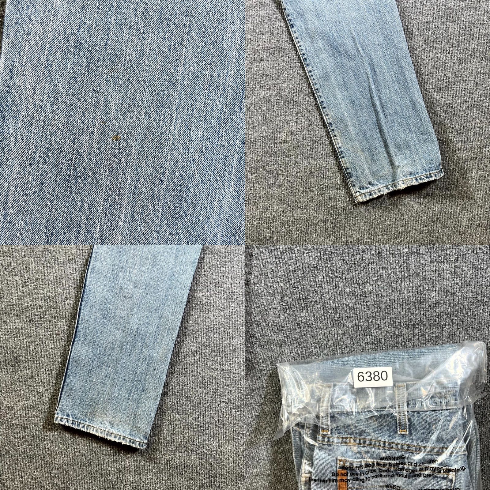 Denime Cinch Jeans Mens 31x32 Blue Denim 100% Cotton Light Wash Straight 5-Pocket Belt-Loops Jeans Mens Size US 31 - 10 Thumbnail