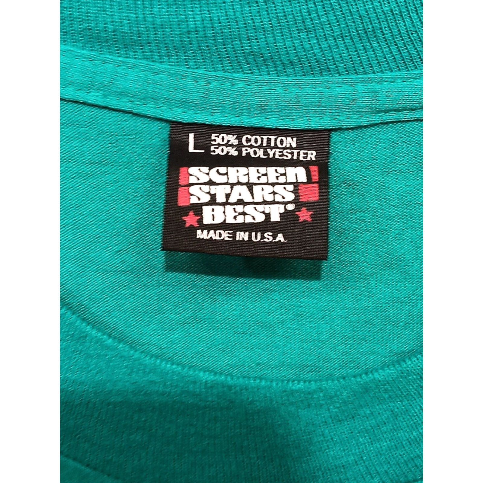 Vintage VINTAGE Screen Stars Best NASA Marshall Space Flight Center T-Shirt L Green Unisex Adults Crew Neck Short Sleeve Embroidered USA RARE Size US L / EU 52-54 / 3 - 4 Thumbnail