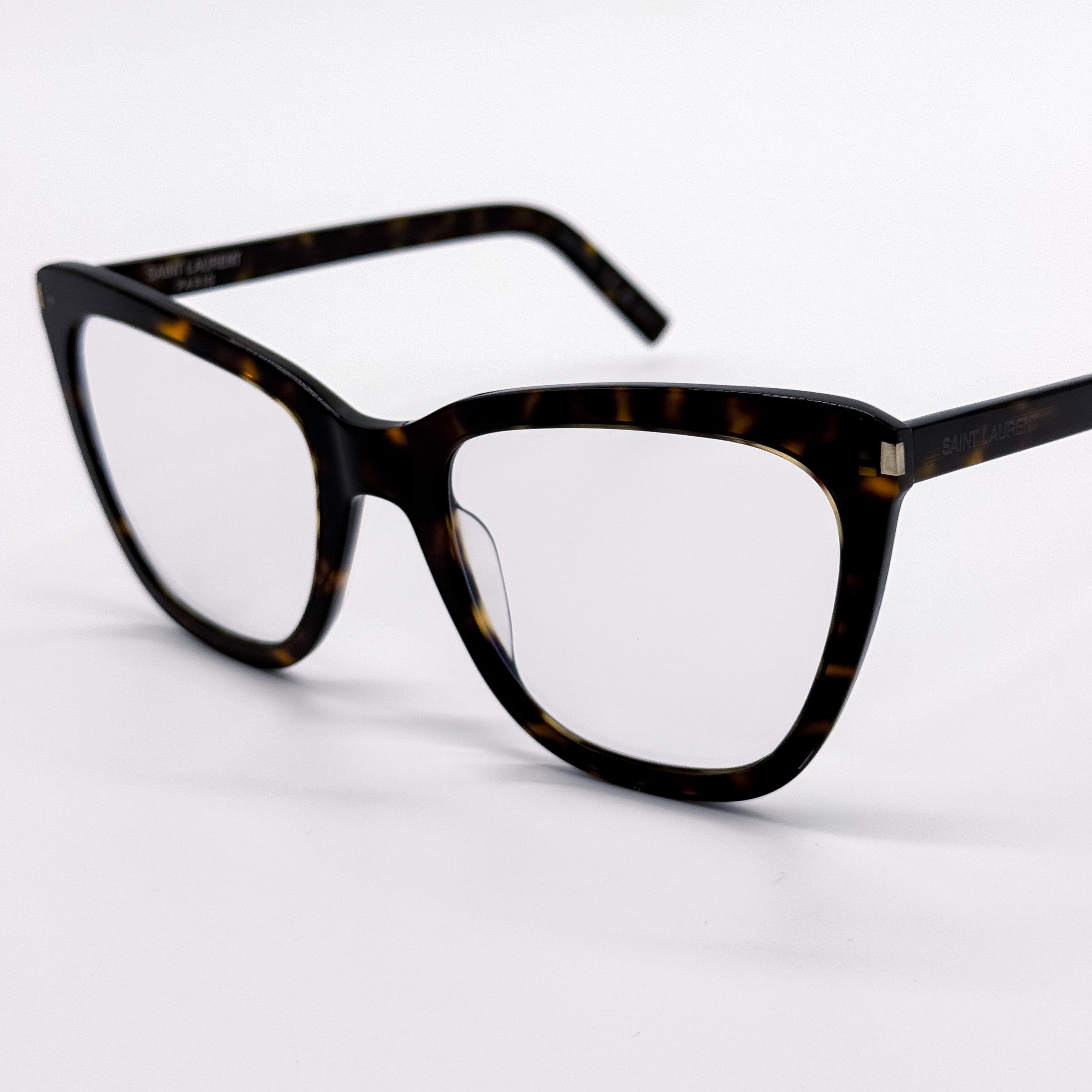 Yves Saint Laurent NEW SAINT LAURENT SL 548 SLIM 007 HAVANA WOMEN EYEGLASSES Size ONE SIZE - 5 Thumbnail