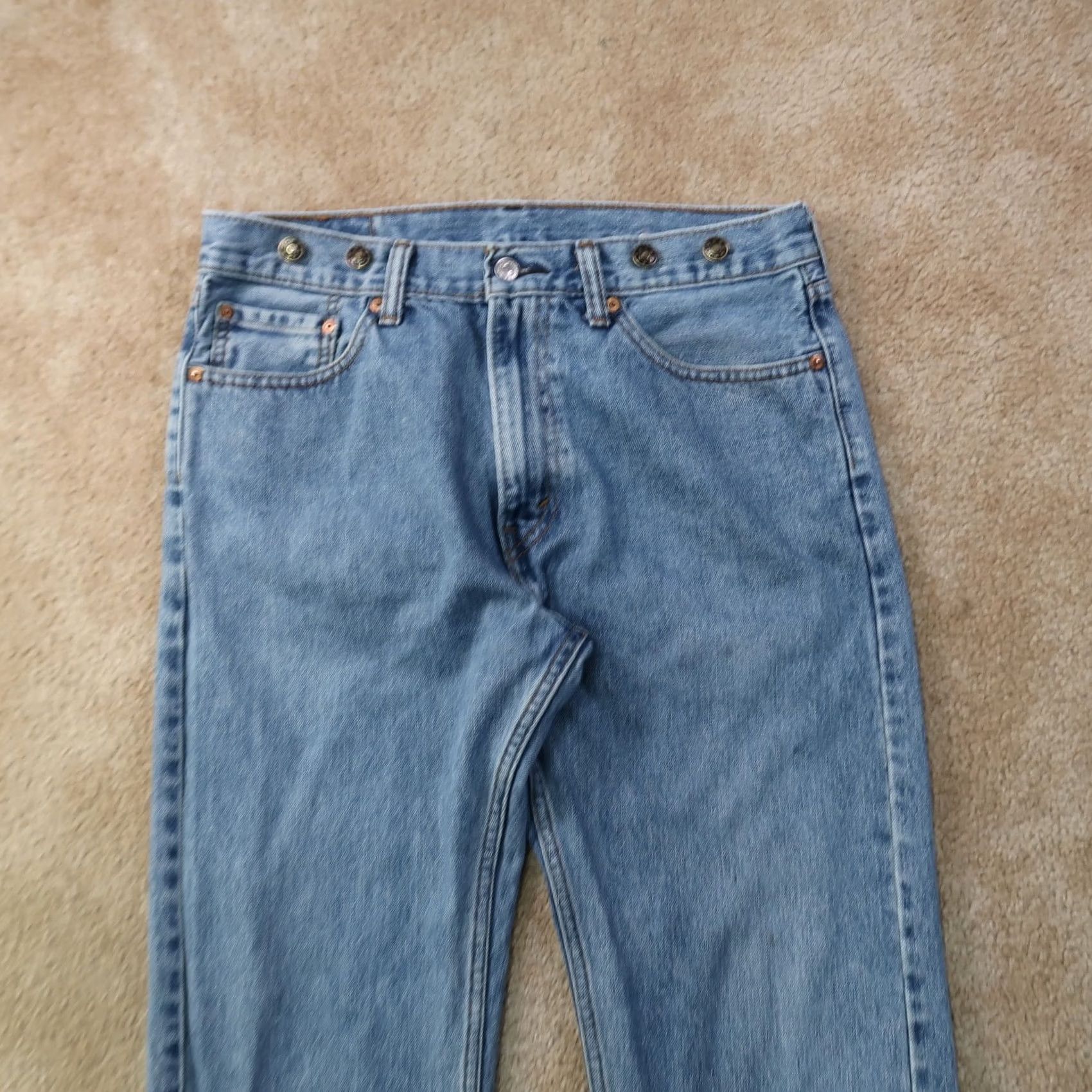 Levi's VINTAGE Levis 505 Regular Fit Straight Leg Jeans Men 32x32 Blue Denim Size US 32 / EU 48 - 2 Thumbnail