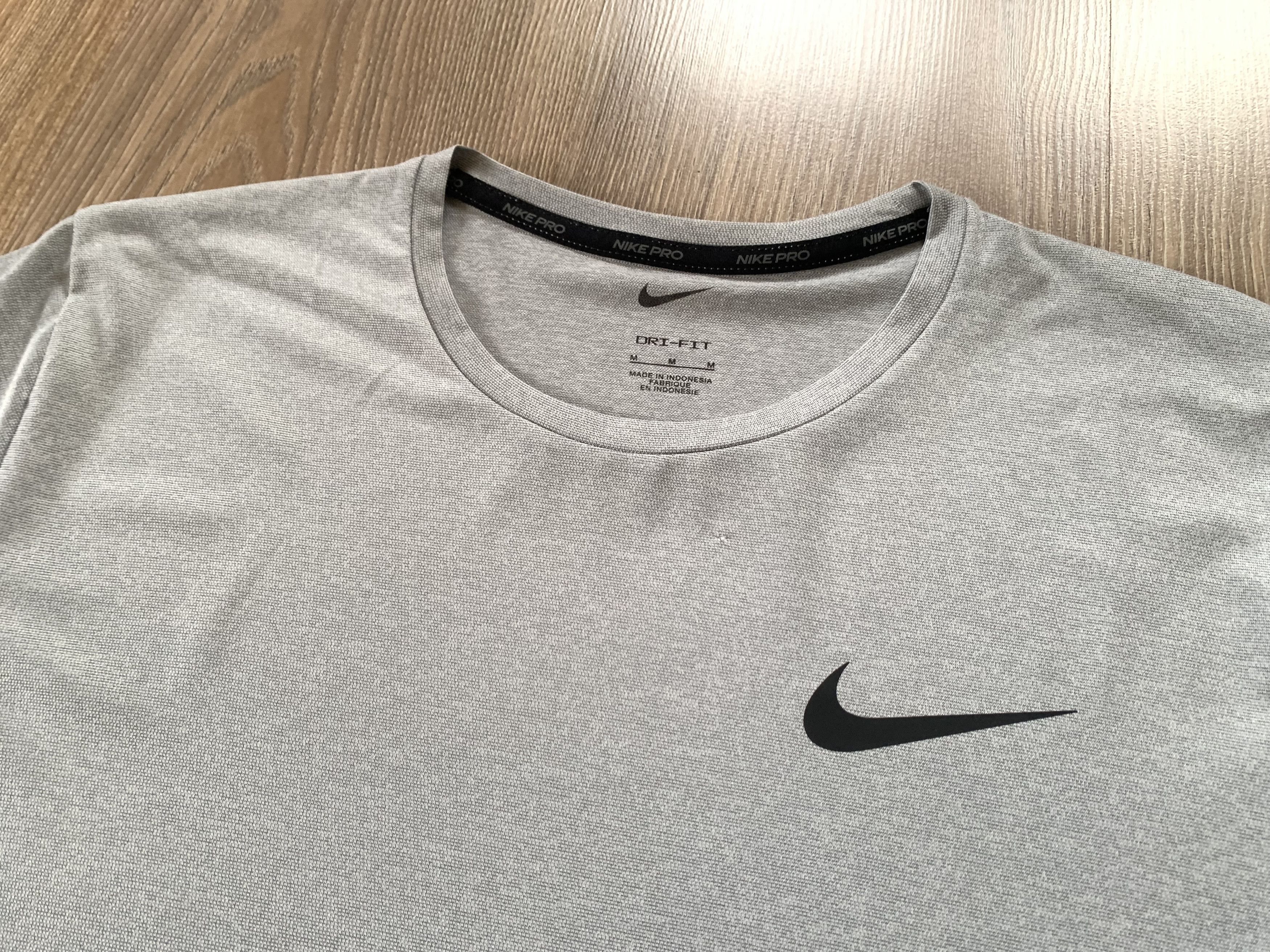 Nike Nike Pro Grey Training T Shirt Size US M / EU 48-50 / 2 - 5 Thumbnail