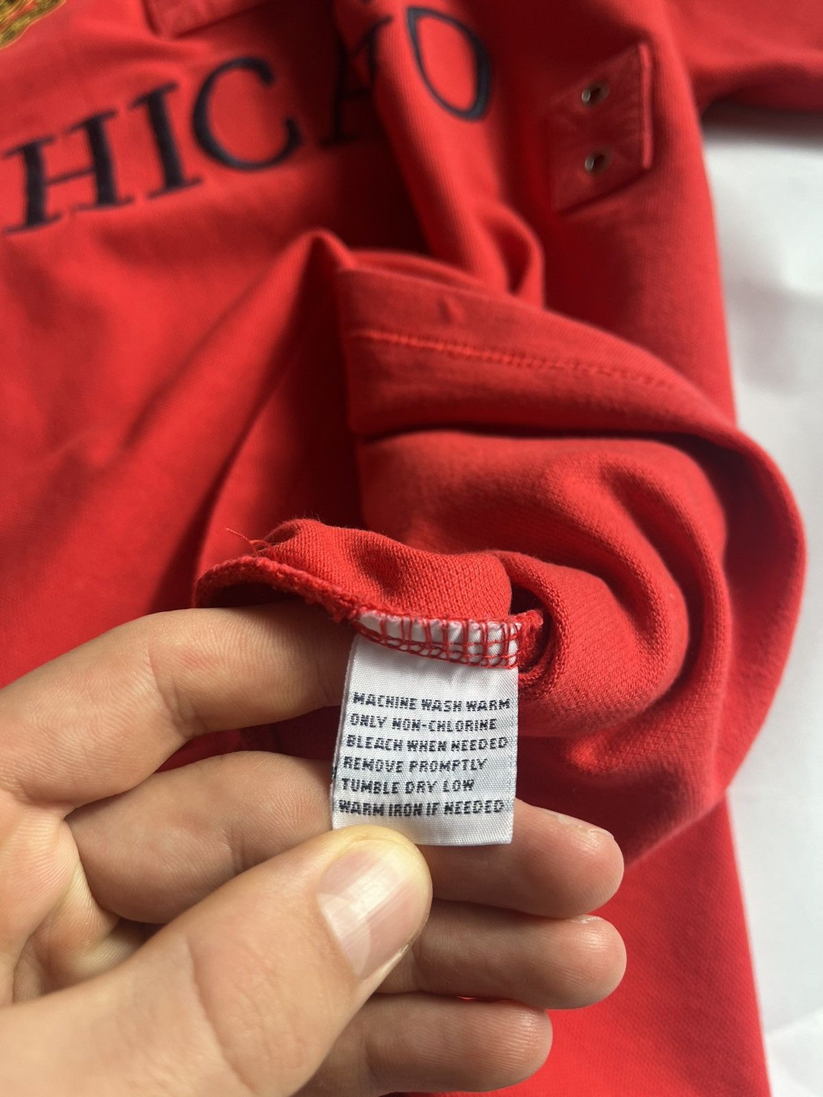 Japanese Brand × Polo Ralph Lauren Ralph Lauren Polo Chicago Red Jersey (Tagged XXL, Fits L) Size US L / EU 52-54 / 3 - 9 Thumbnail