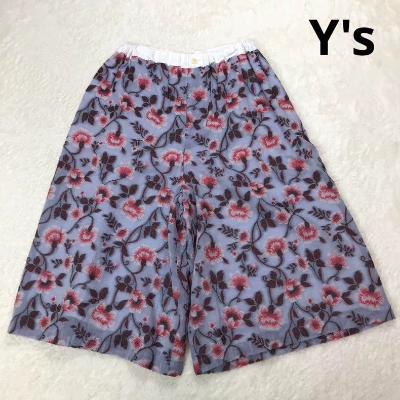 Yohji Yamamoto Yohji Yamamoto size 1 Floral Wide Leg Pants 2506-Nextarrow Size US 28 / EU 44 - 1 Thumbnail