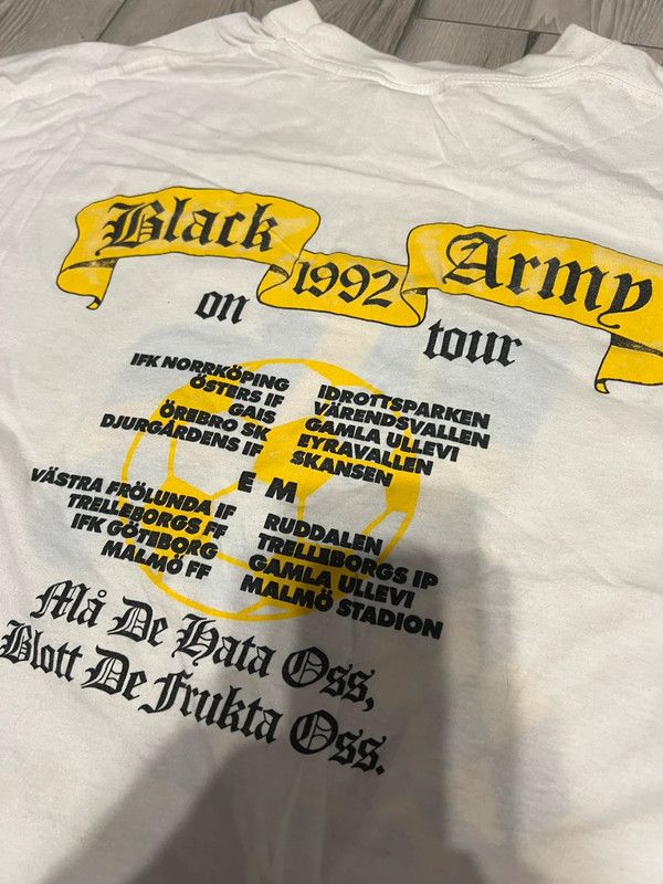 Vintage tee black army 1992 on tour Allmanna Idrotisklubben AIK Size US XXL / EU 58 / 5 - 4 Thumbnail