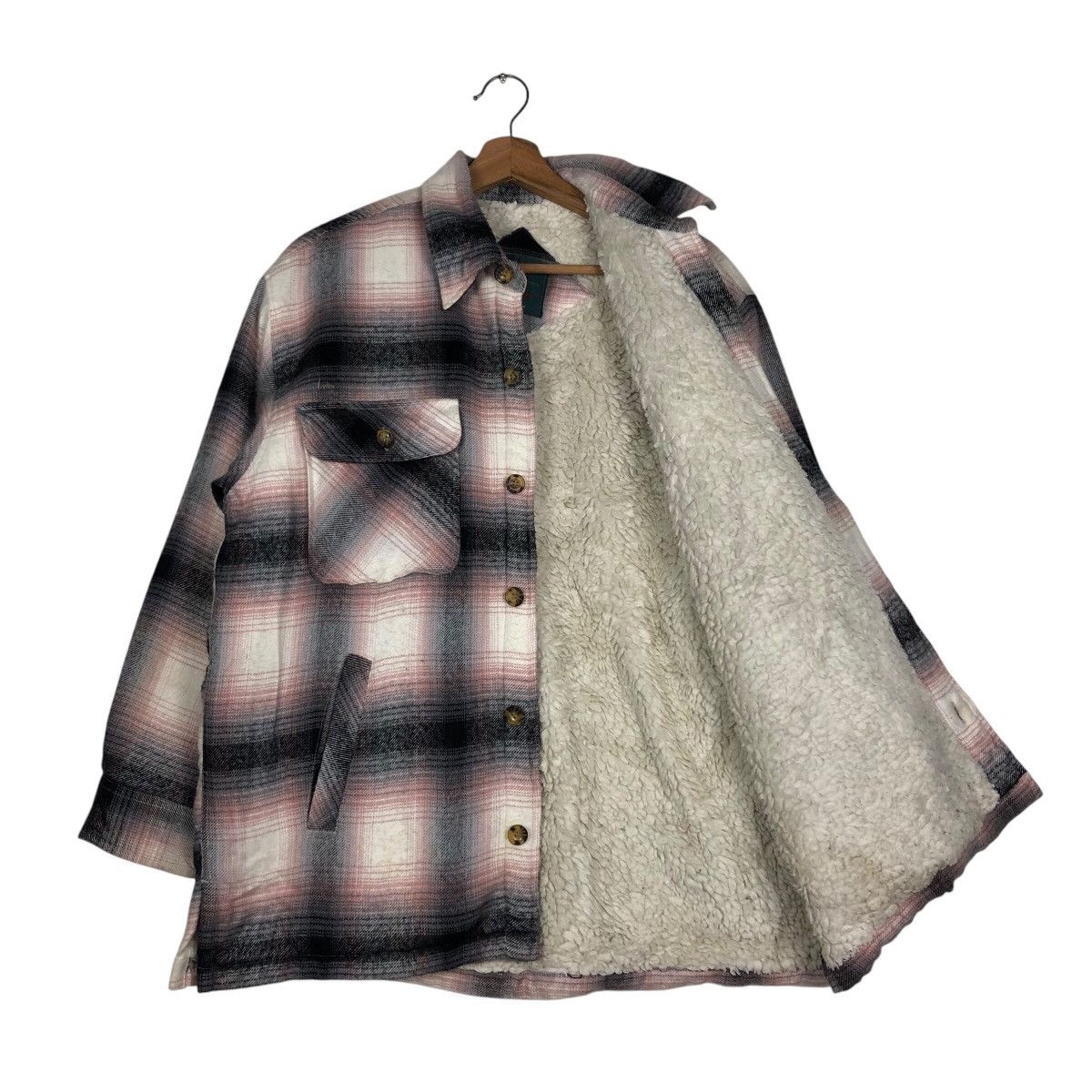 Japanese Brand 📌Vintage Chore Work Flannel Jacket Button Bayleaf Size US M / EU 48-50 / 2 - 12 Thumbnail