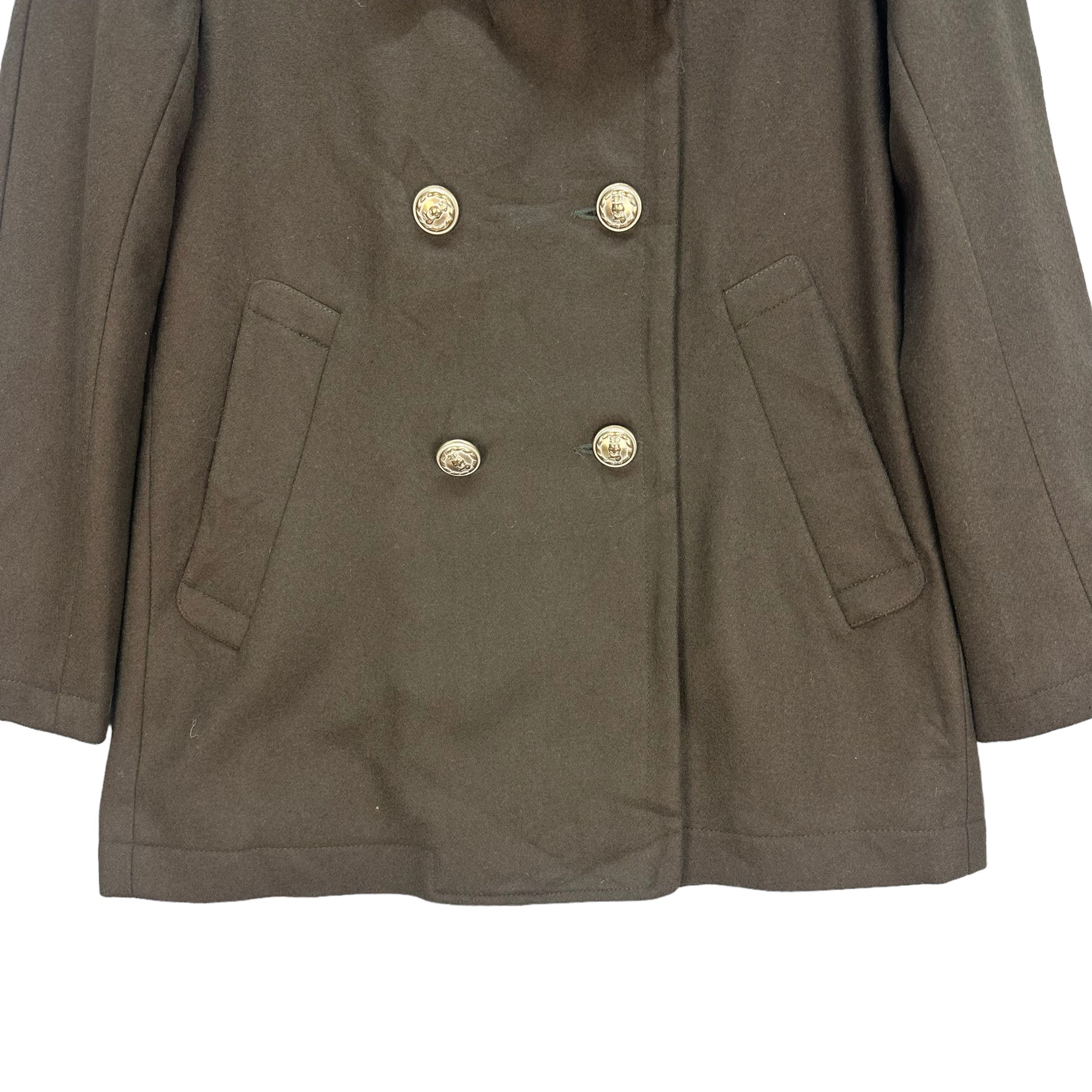 Japanese Brand YOSHI KONDO PARIS WOOL BELTED DOUBLE BREASTED COAT #7825-180 Size S / US 4 / IT 40 - 3 Thumbnail