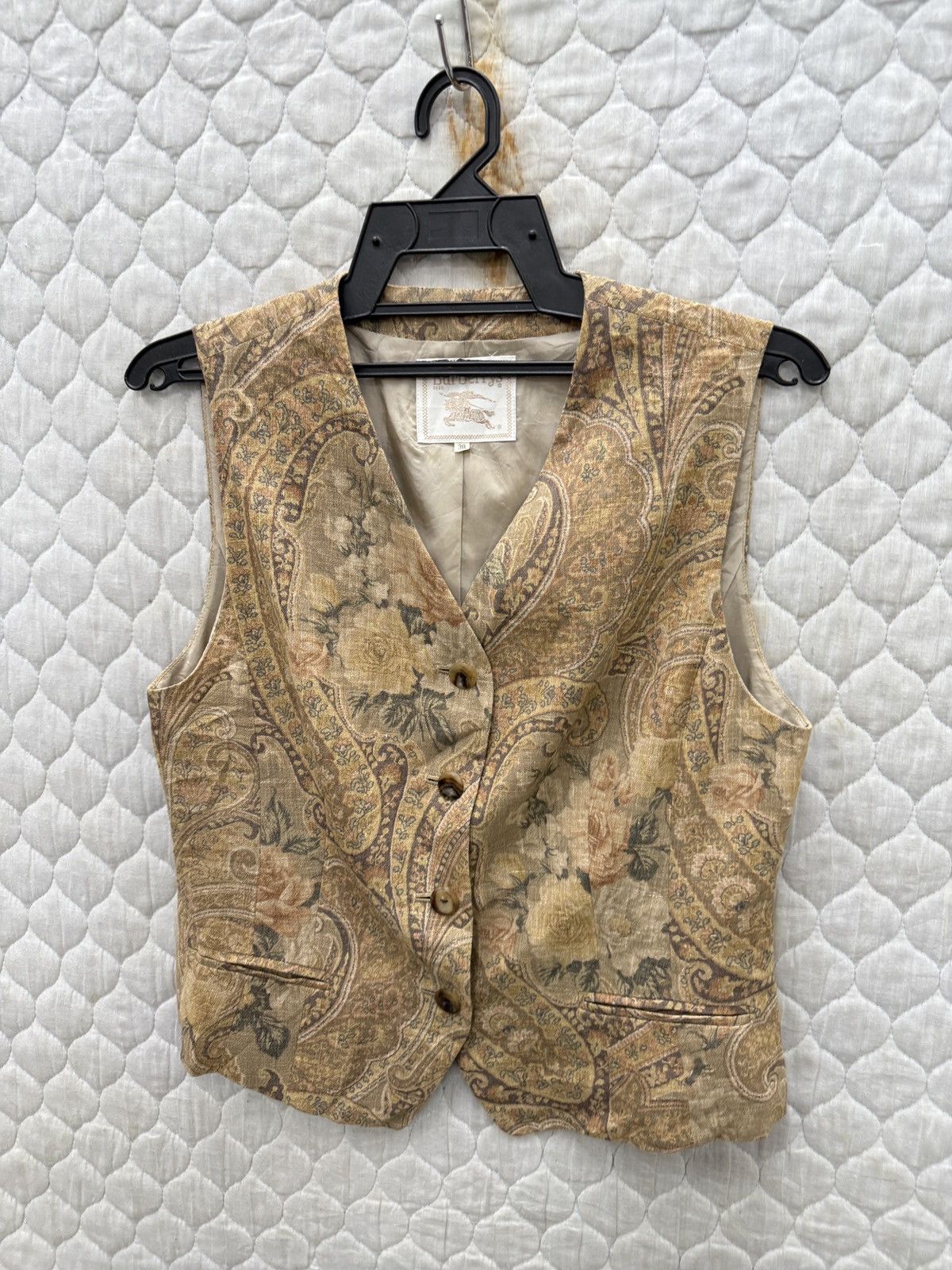 Burberry 🔥🔥🔥ARCHIVE BURBERRYS FLORAL VEST Size M / US 6-8 / IT 42-44 - 2 Thumbnail