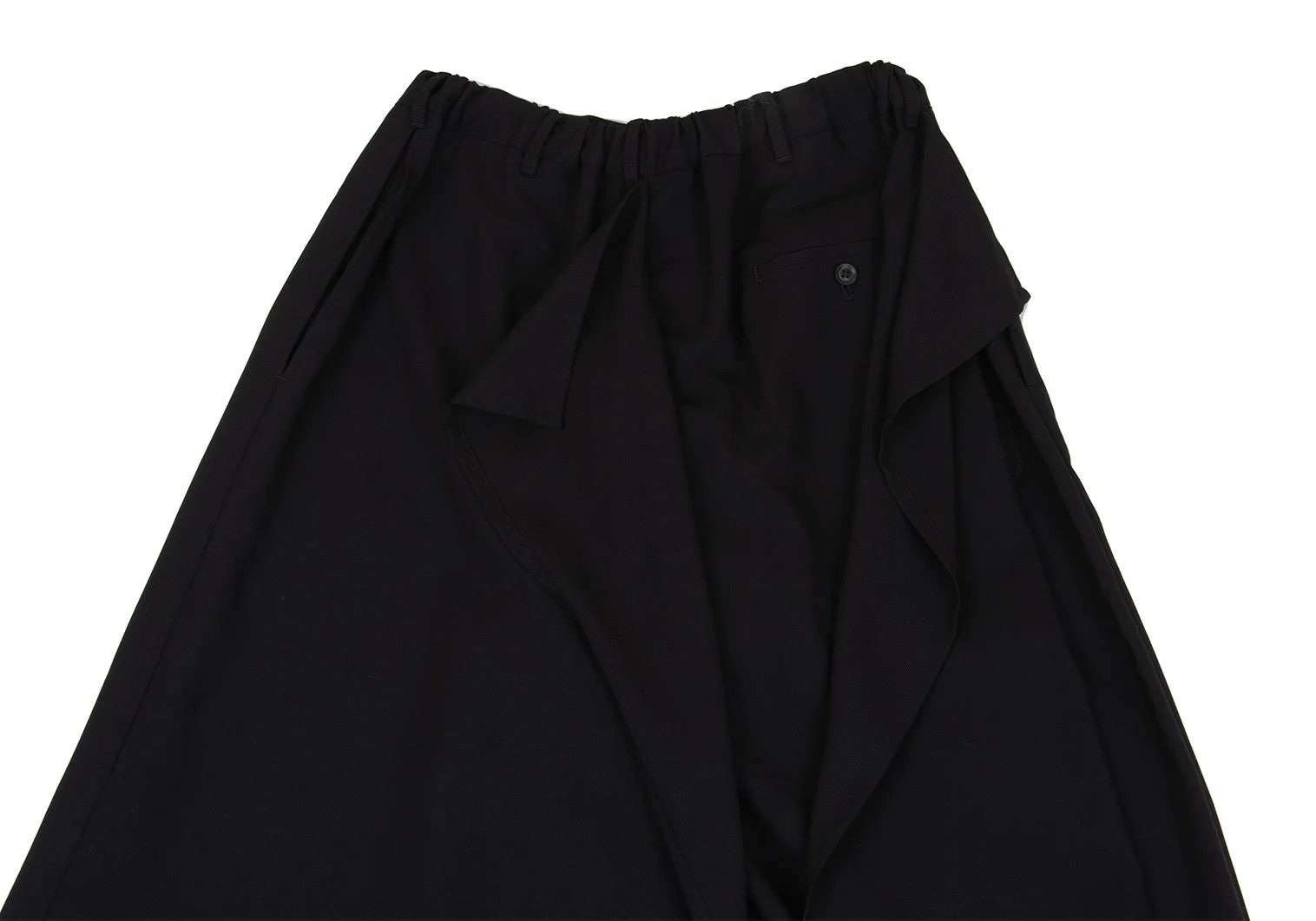 Yohji Yamamoto Yohji Yamamoto Wool Flap Pocket Wrap Pants Black Size US 30 / EU 46 - 14 Thumbnail