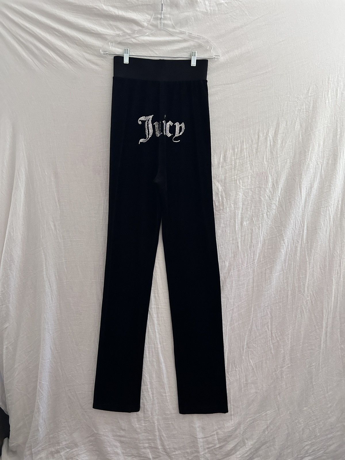 Juicy Couture × Vetements 995$ vetements x juicy rhinestones uber long sweatpants Size 30" / US 8 / IT 44 - 3 Thumbnail