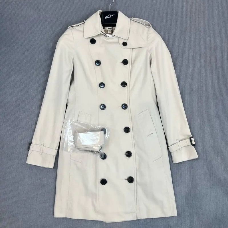 Burberry Burberry Beige Cotton Women's Trench Coat Size S / US 4 / IT 40 - 1 Thumbnail